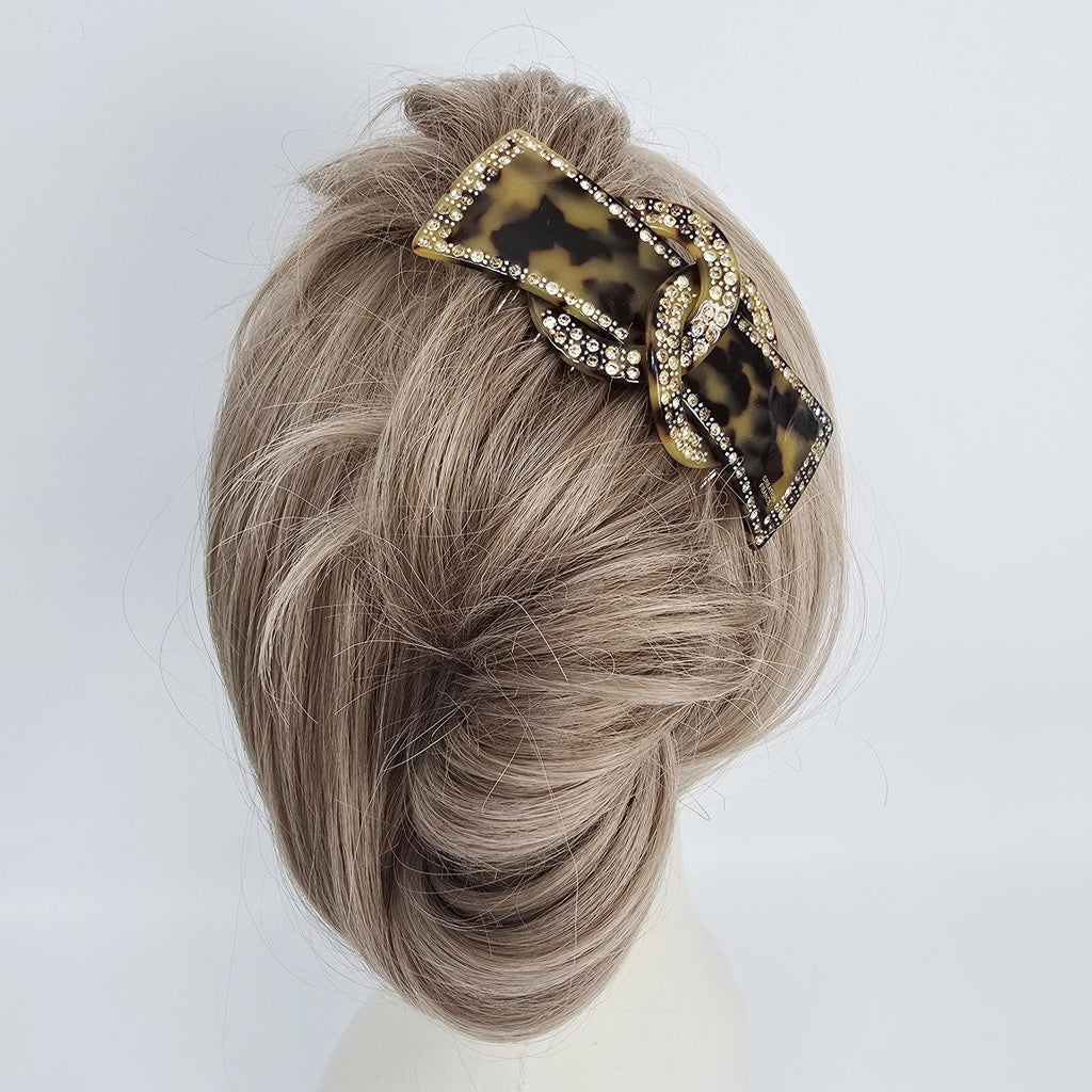 Sparkling Chain Non-Slip Updo Hair Stick (3.9 Inch) / Luxurious French Hair Pin / Hair Fork for Woman