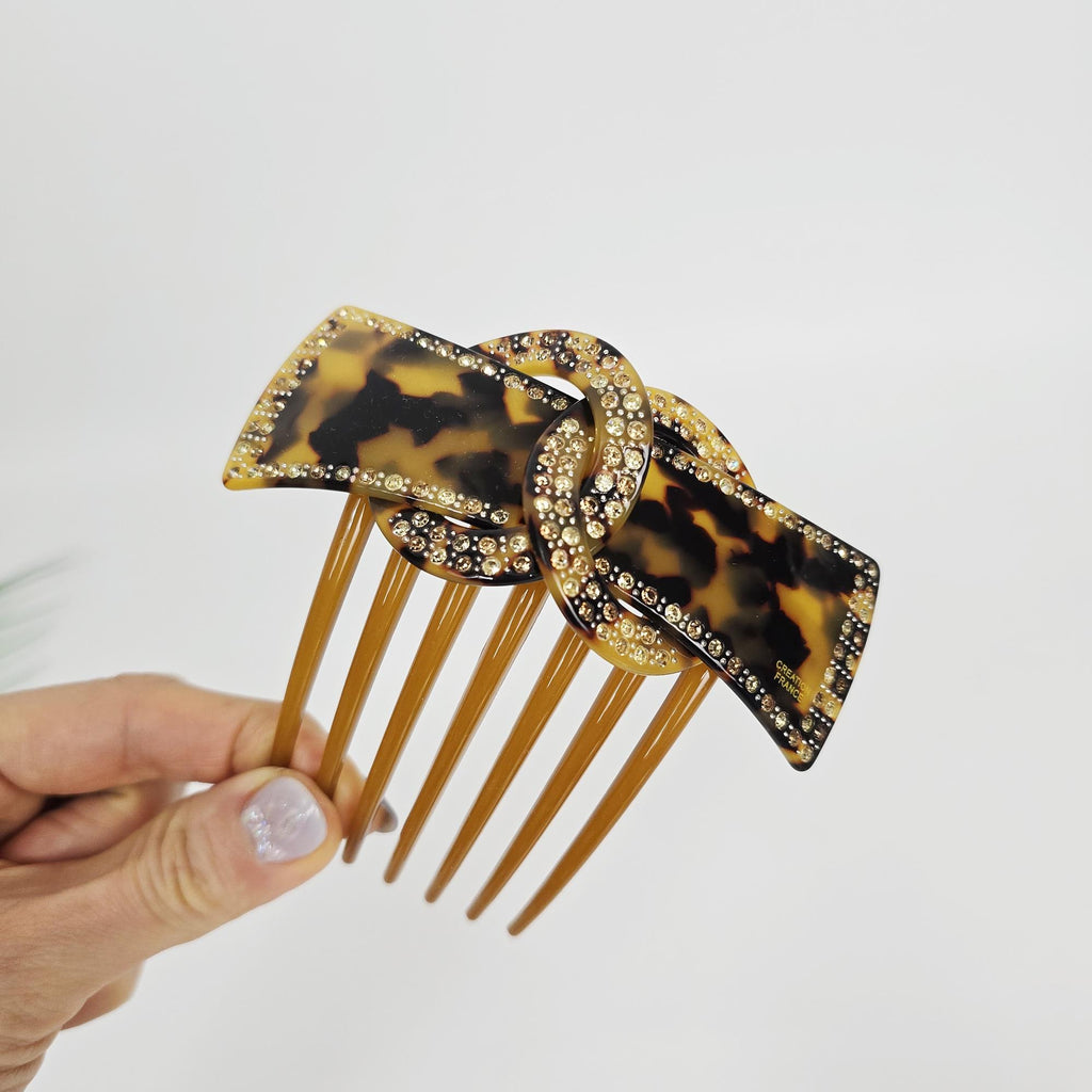 Sparkling Chain Non-Slip Updo Hair Stick (3.9 Inch) / Luxurious French Hair Pin / Hair Fork for Woman