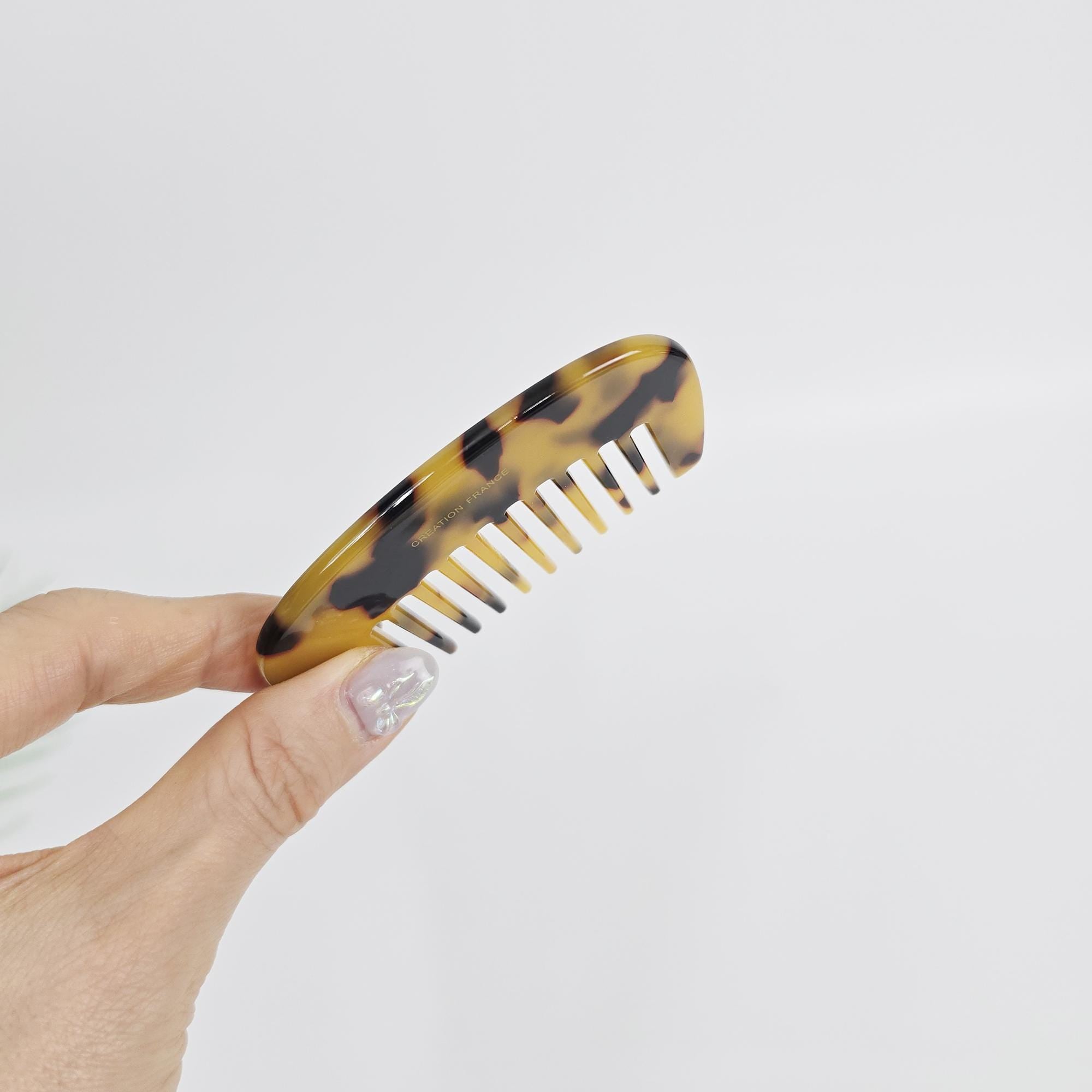 Compact Round Mini Portable Hair Comb (3.3 Inch) / Curly Hair Comb Hair Brush / Hair Accessory for Woman