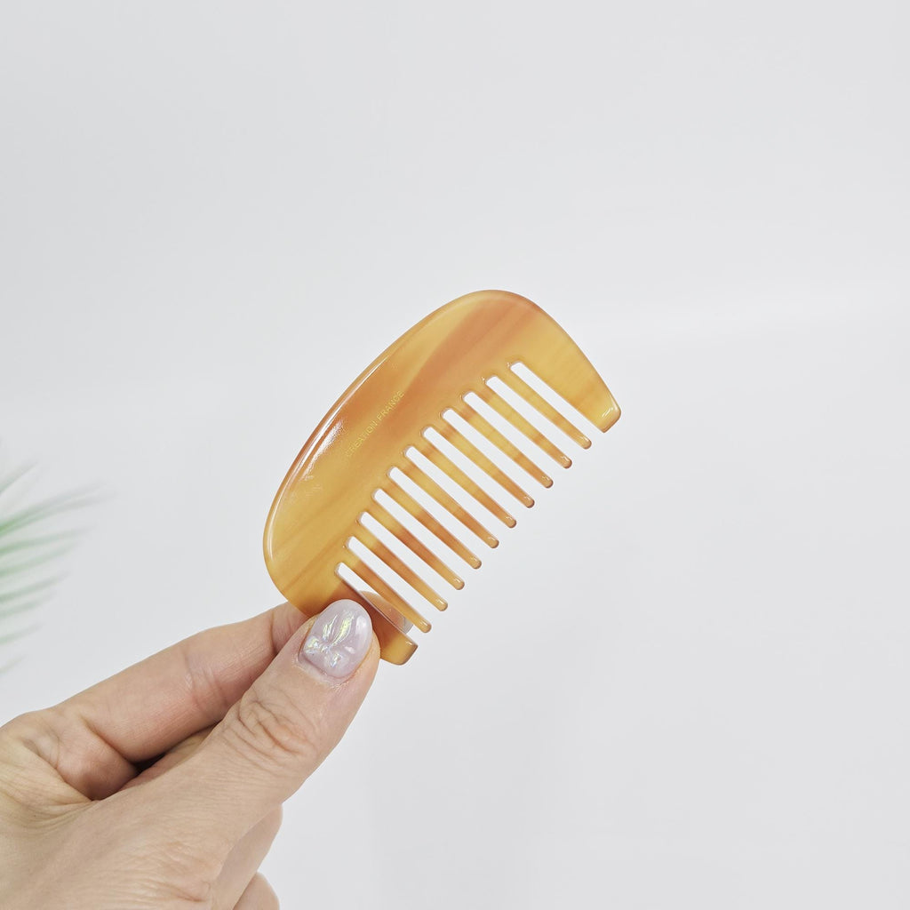 Compact Round Mini Portable Hair Comb (3.3 Inch) / Curly Hair Comb Hair Brush / Hair Accessory for Woman
