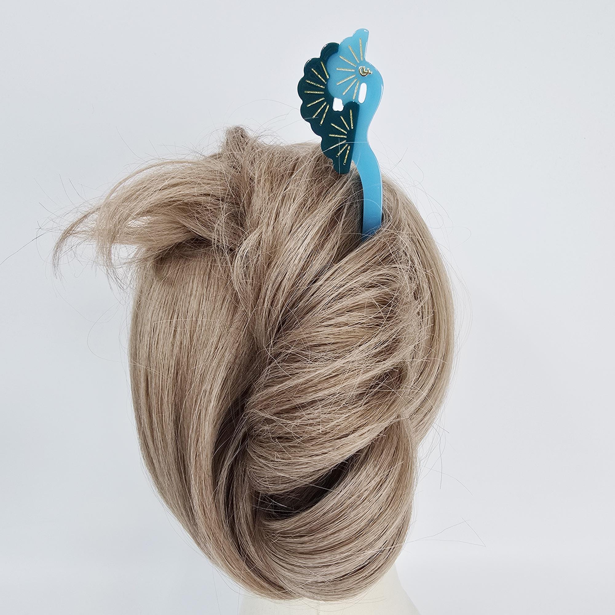 Mystic Fine Pine Straight Updo Hair Stick (7.1 Inch) / Tortoise Shell French Hair Pin / Hair Fork for Thick Hair