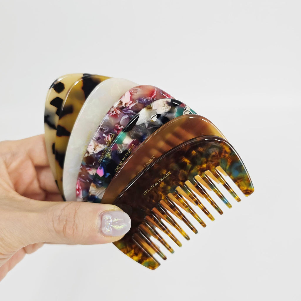 Compact Round Mini Portable Hair Comb (3.3 Inch) / Curly Hair Comb Hair Brush / Hair Accessory for Woman