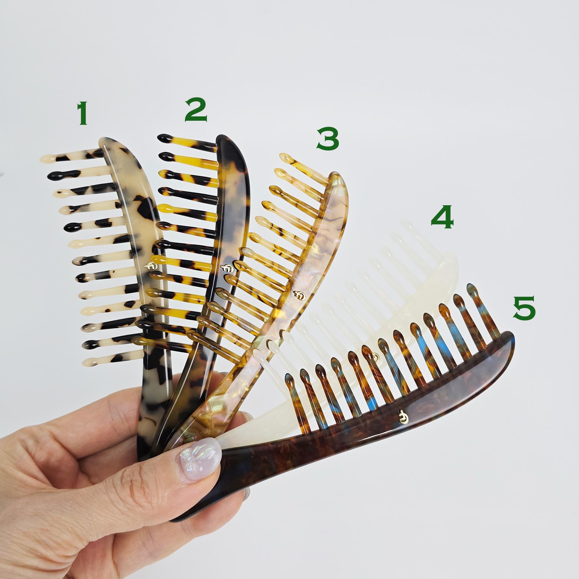 Mini Axe Portable Logo Handy Hair Comb (5.7 Inch) / Curly Hair Comb Hair Brush / Hair Accessory for Woman