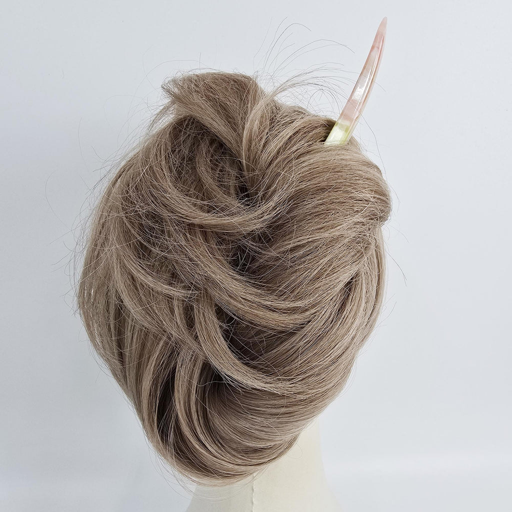 Thunder Straight Updo Hair Stick (7.1 Inch) / Tortoise Shell French Hair Pin / Hair Fork for Thick Hair