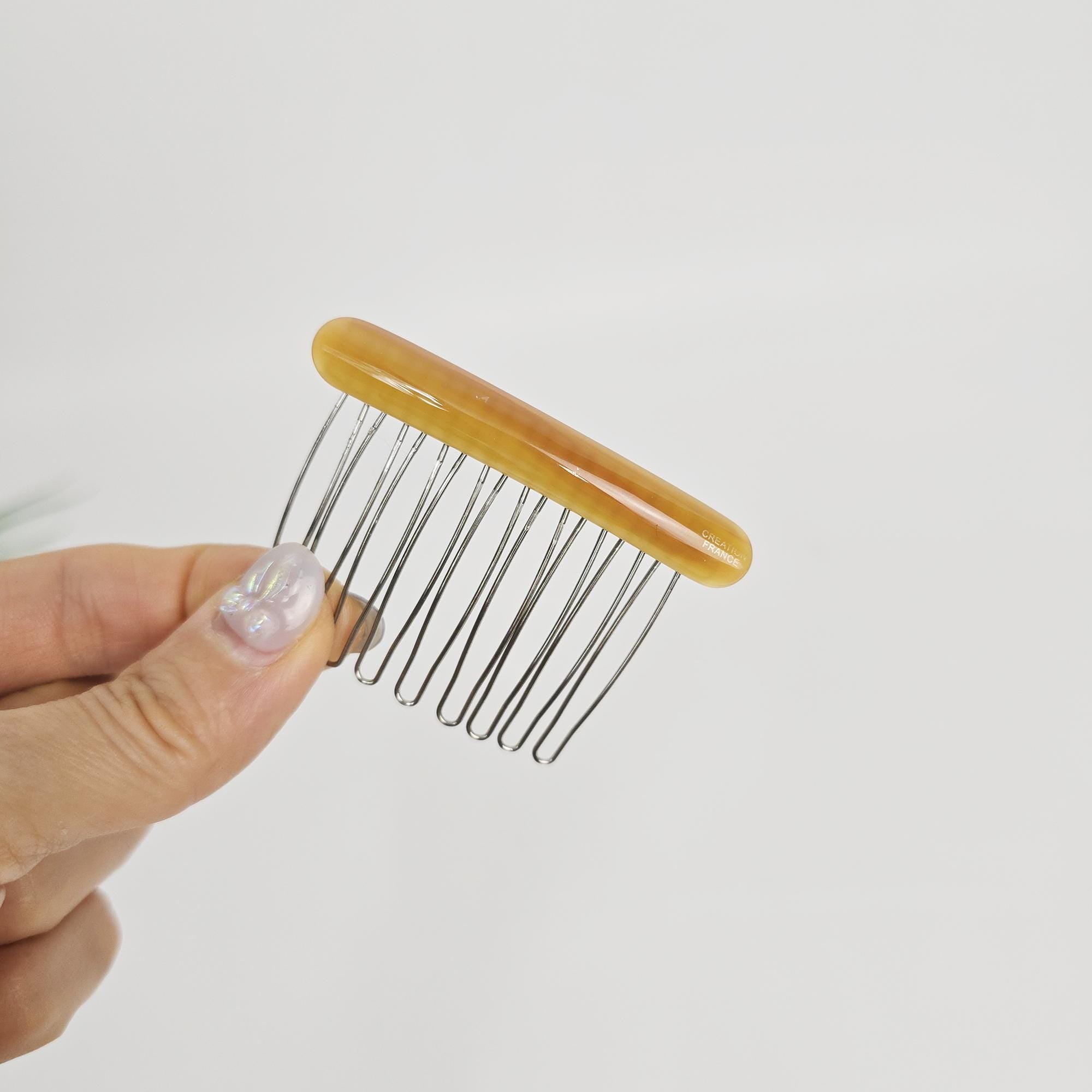 Slim Bar Mini Hair Comb Pin (2.6 Inch) / Luxurious French Hair Pin / Hair Fork for Woman