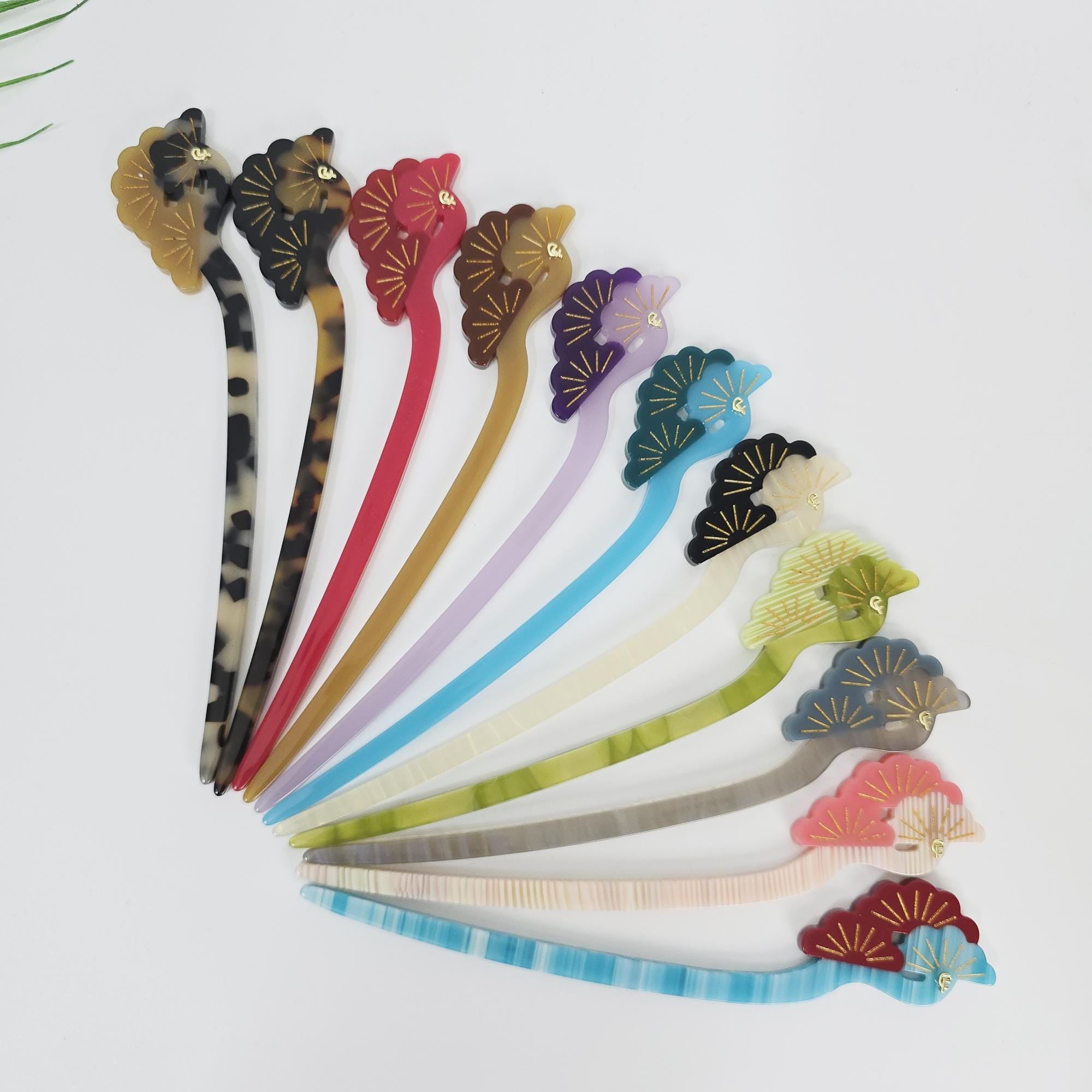 Mystic Fine Pine Straight Updo Hair Stick (7.1 Inch) / Tortoise Shell French Hair Pin / Hair Fork for Thick Hair