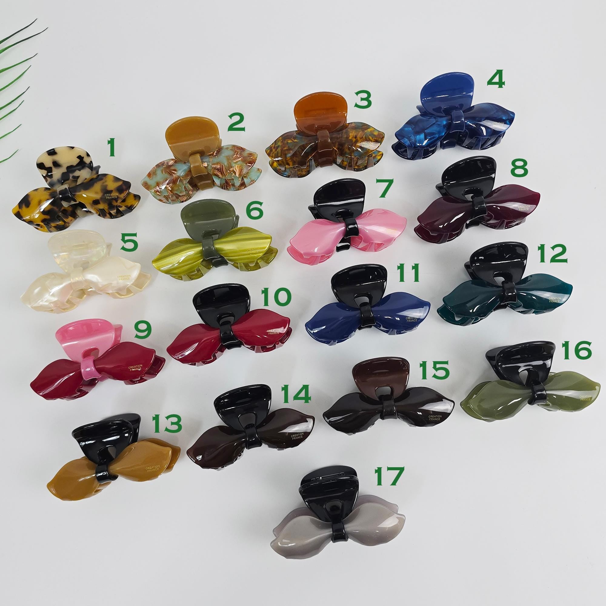 Romance Ribbon Half-Up Hair Claw Clip (3.2 Inch) / Elegance French Hair Pin / Hair Barrette for Woman