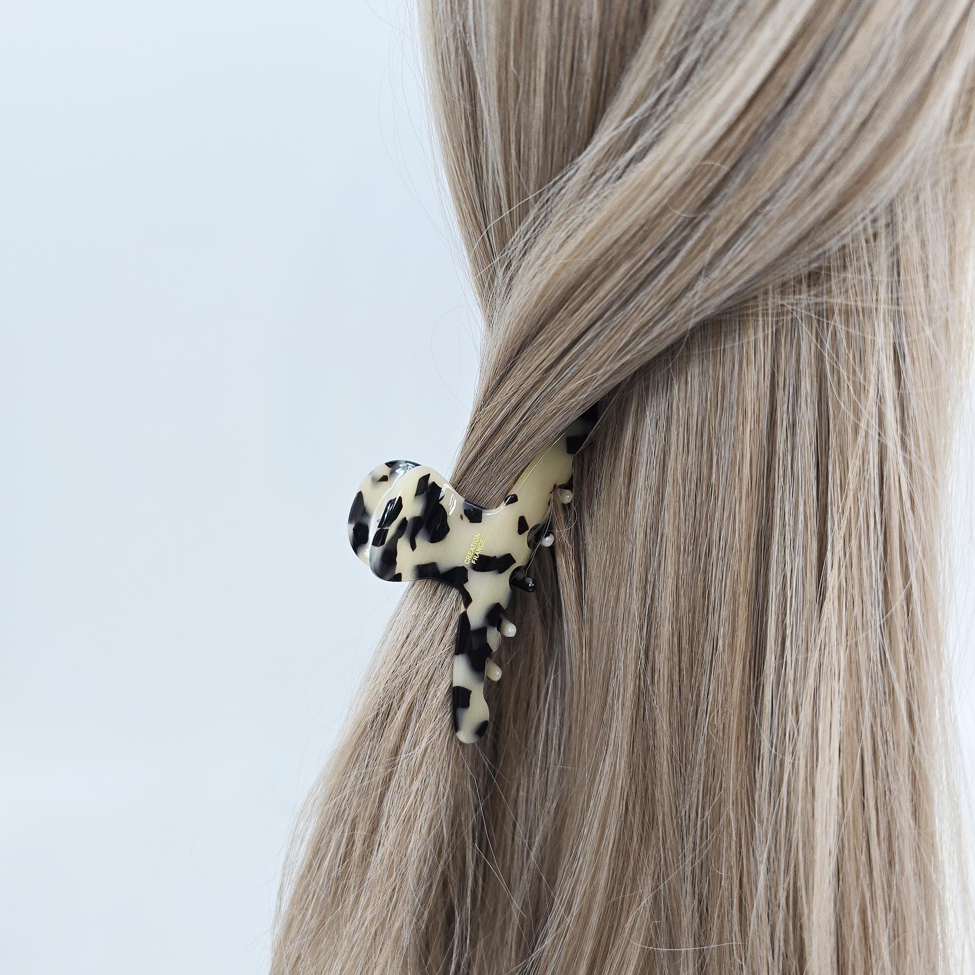 Tortoise Shell Half-Up Updo Hair Claw Clip (3.7 Inch) / Elegance French Hair Pin / Hair Barrette for Woman