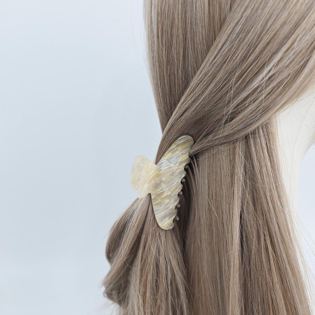 Flat Half Moon Half-Up Updo Hair Claw Clip (3.1 Inch) / Elegance French Hair Pin / Hair Barrette for Woman