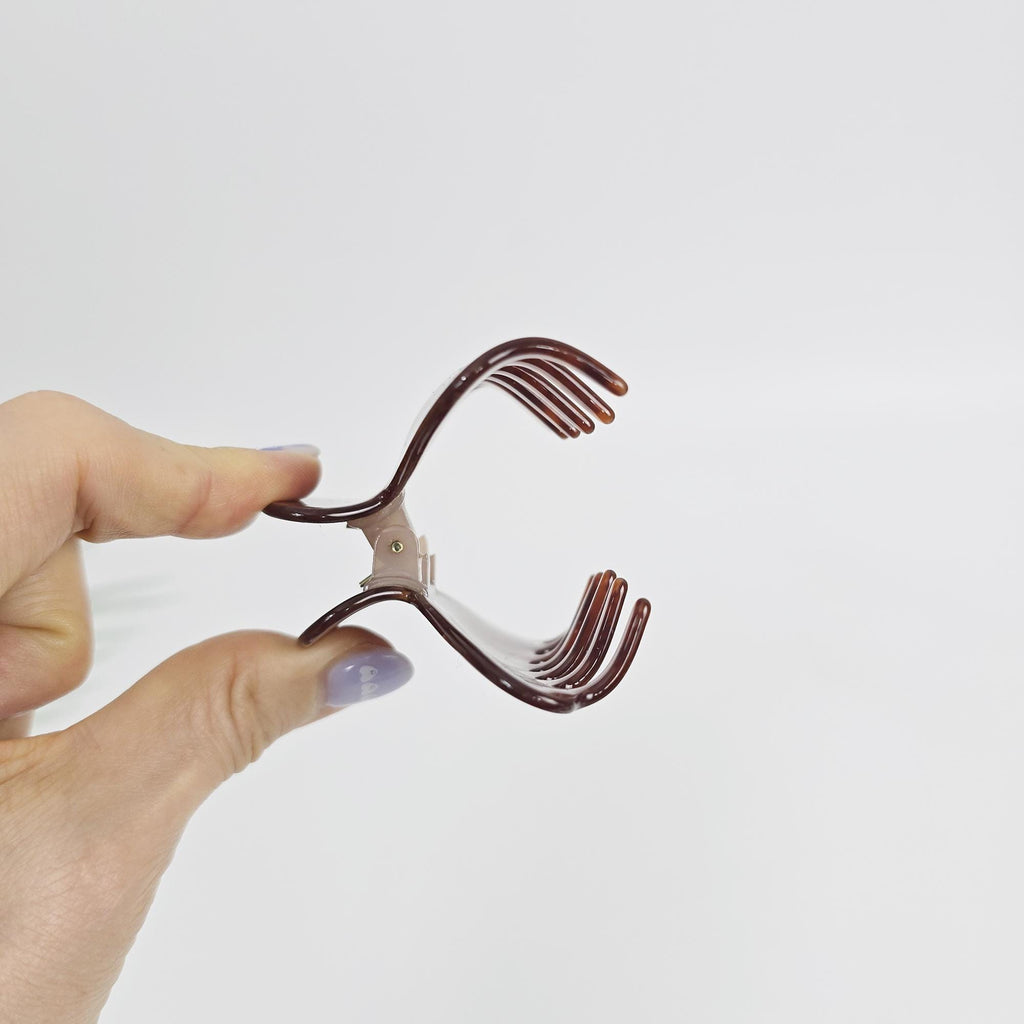 Flat Half Moon Half-Up Updo Hair Claw Clip (3.1 Inch) / Elegance French Hair Pin / Hair Barrette for Woman