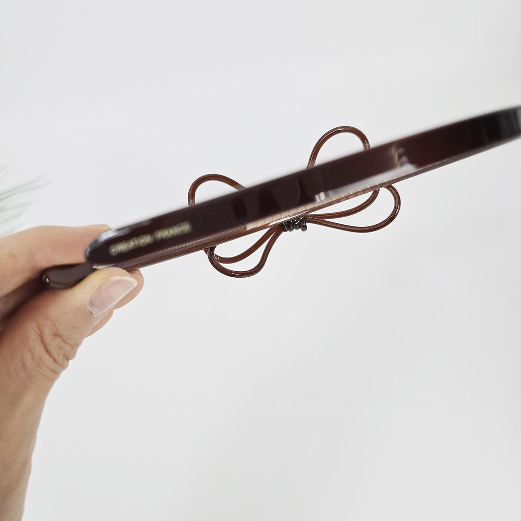 Triple Ribbon Thin Wire Hold Headband (0.3 Inch) / Tortoise Shell French Hair Pin / Hair Accessory for Woman / Acrylic Alice Headband