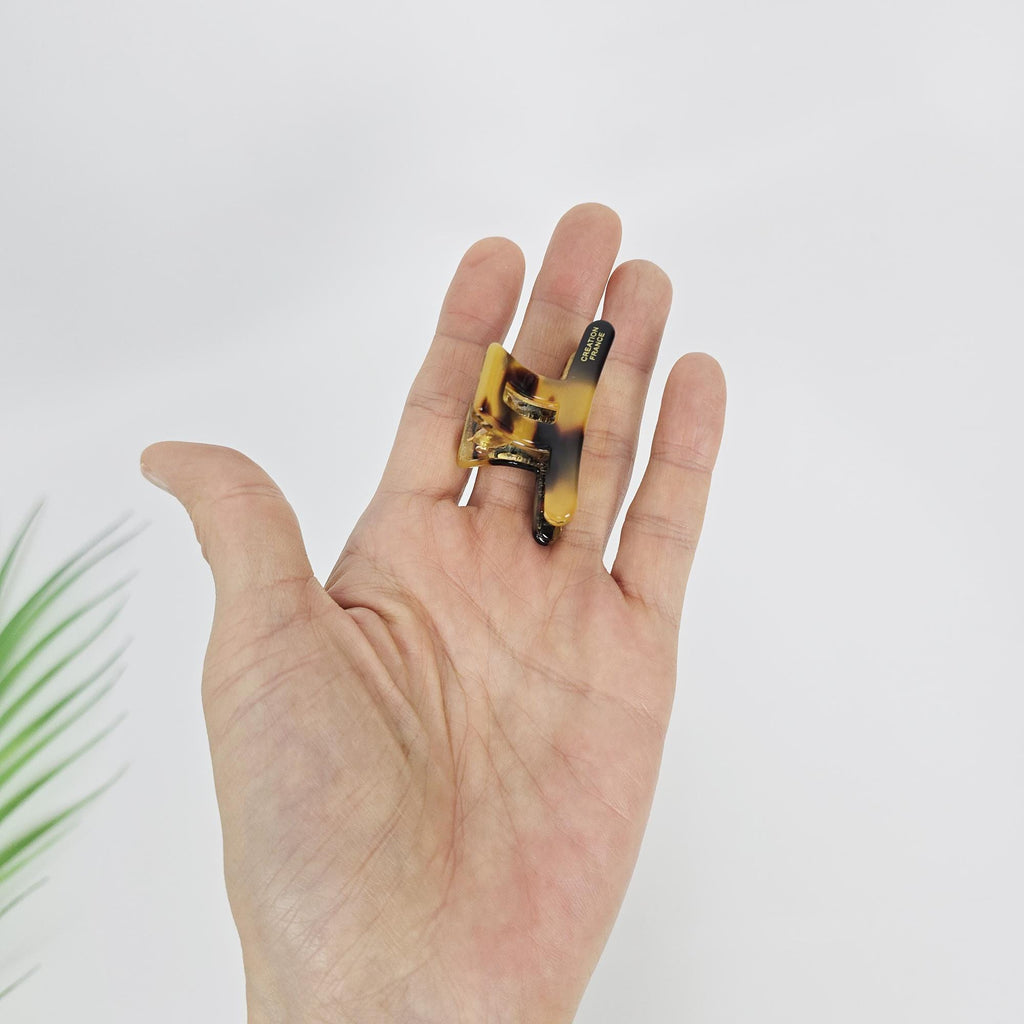 Summer Mini Square Bar Hair Claw Clip (1.7 Inch) / Vivid Color French Pin / Alligator Hair Clip for Woman