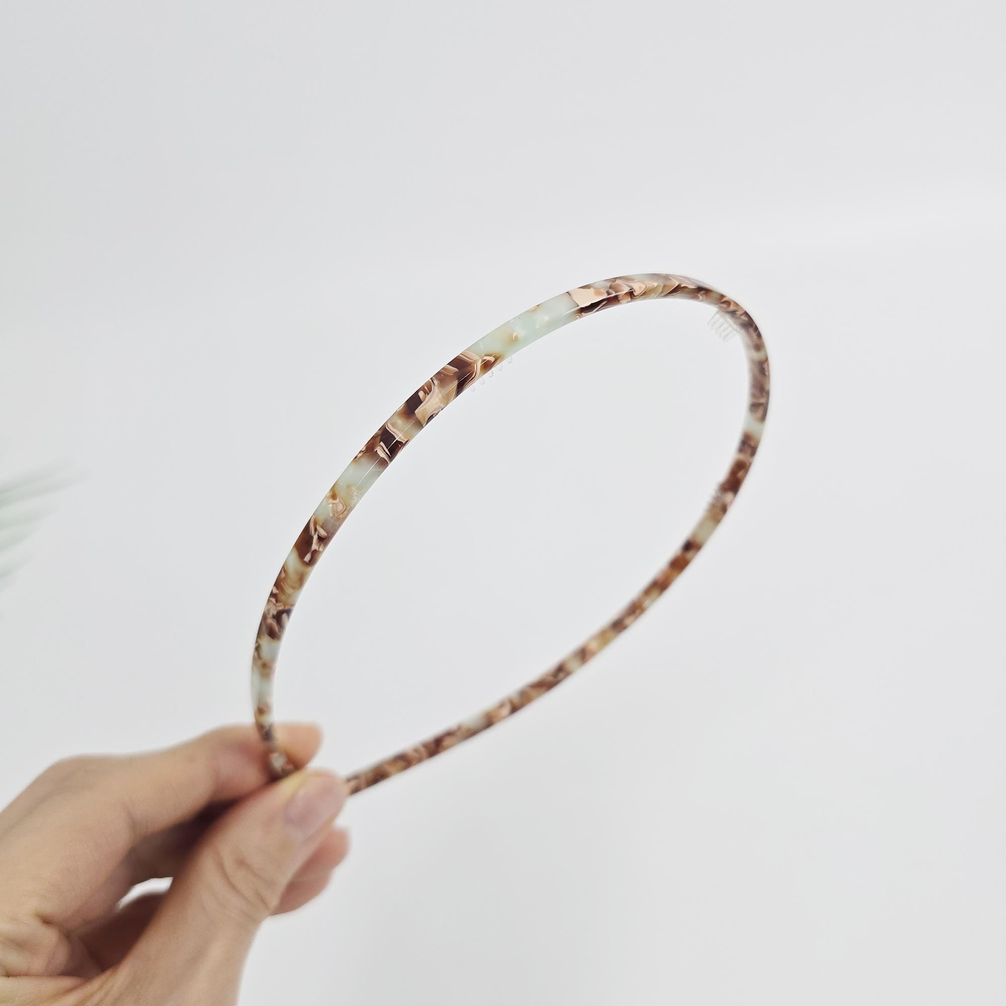 New Color Ultra Thin Headband (0.2 Inch) / Tortoise Shell French Hair Pin / Hair Accessory for Woman / Acrylic Alice Headband