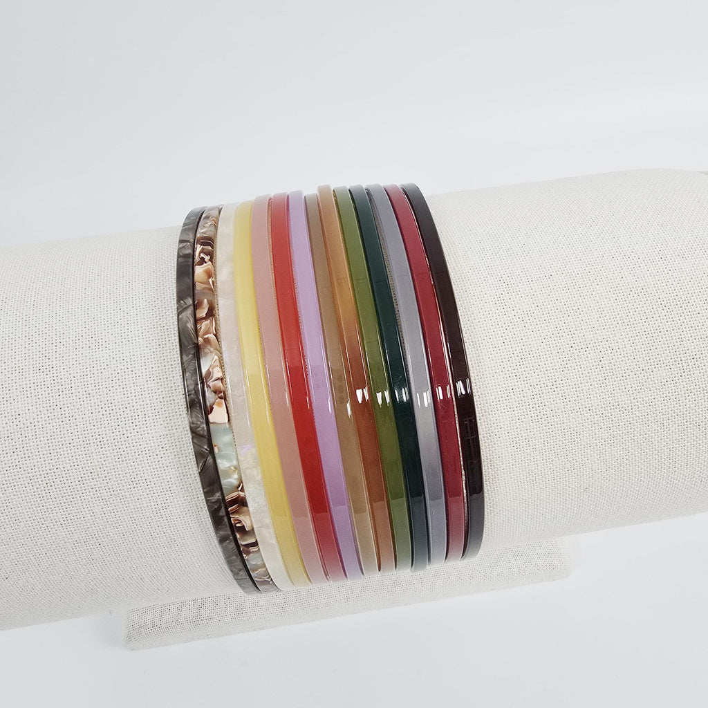 New Color Ultra Thin Headband (0.2 Inch) / Tortoise Shell French Hair Pin / Hair Accessory for Woman / Acrylic Alice Headband