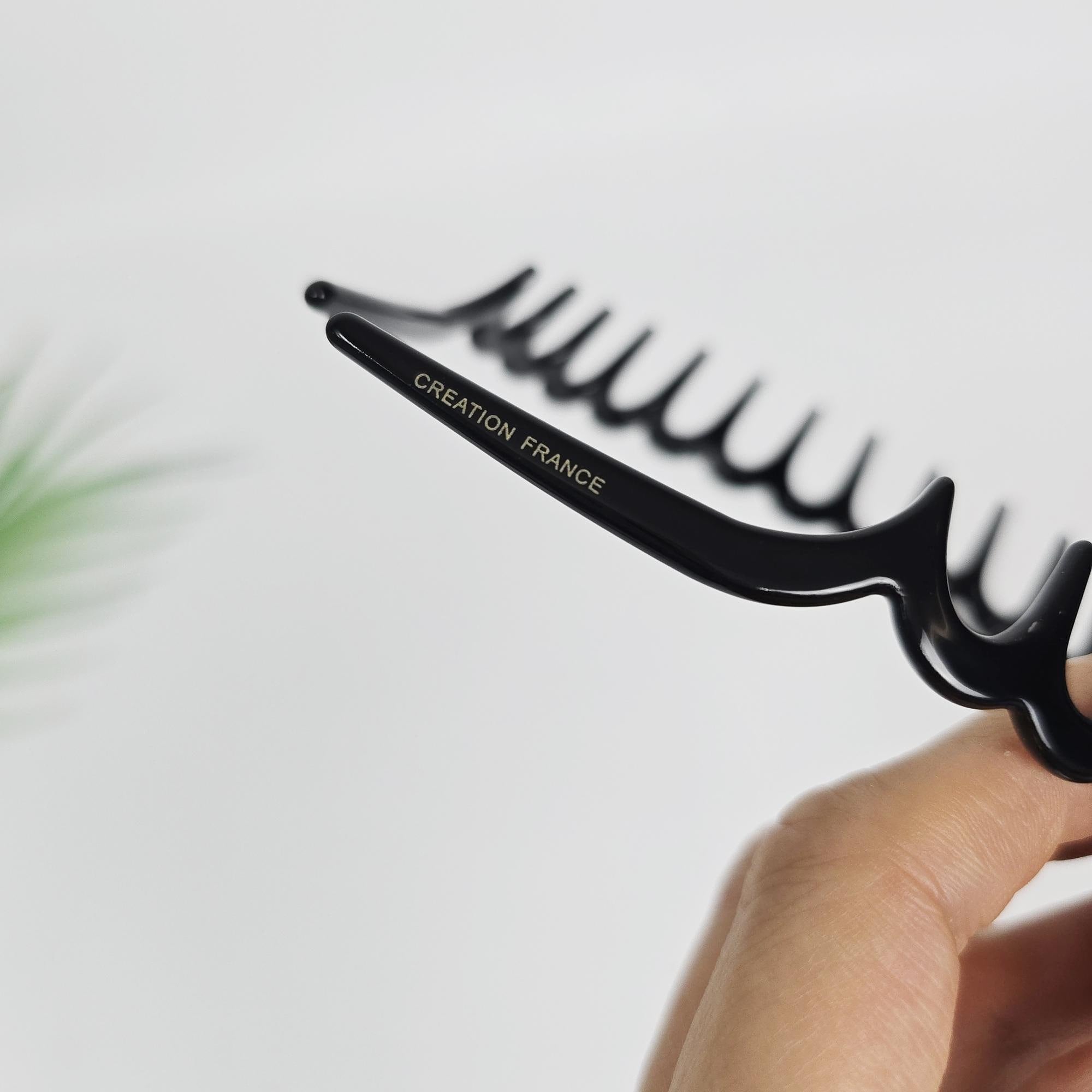 Slicked Back Comb Headband for Washing Face / Tortoise Shell French Hair Pin / Hair Accessory for Woman / Acrylic Alice Headband