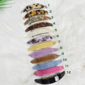 Blooming Slim Curve Half Updo Barrette (4.1 Inch) / Elegance French Hair Pin / Automatic Hair Clip