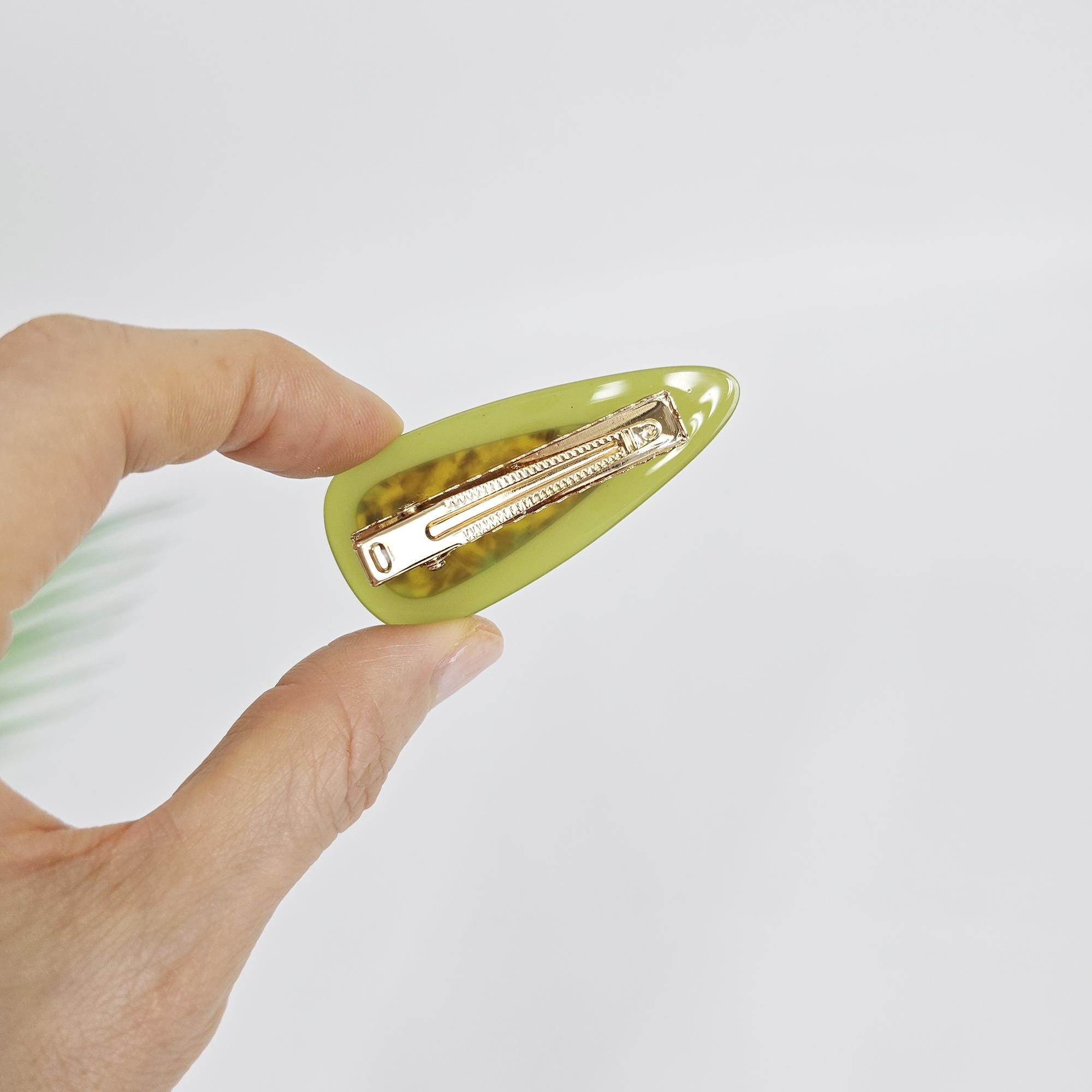 Layered Flat Triangle Clip Side Hair Claw Clip (2.3 Inch) / Vivid Color French Pin / Alligator Hair Clip for Woman