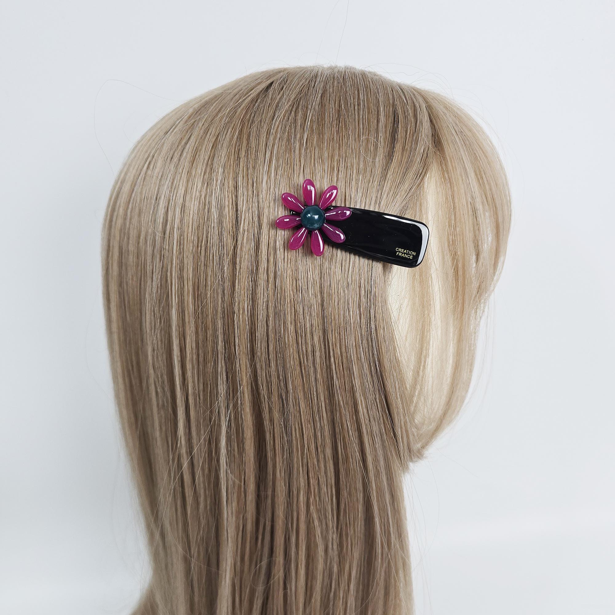 Sunflower Triangle Clip Side Hair Claw Clip (2.3 Inch) / Cute French Pin / Alligator Hair Clip for Woman