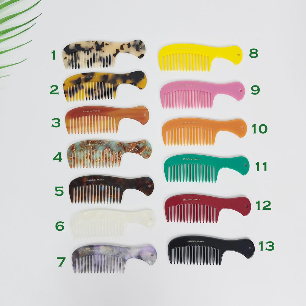 Pocket Axe Comb Mini Portable Hair Comb (3.5 Inch) / Hand Held Mirror for Woman / Curly Hair Comb Hair Brush