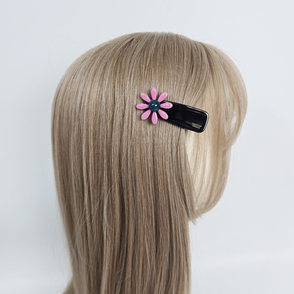 Sunflower Triangle Clip Side Hair Claw Clip (2.3 Inch) / Cute French Pin / Alligator Hair Clip for Woman
