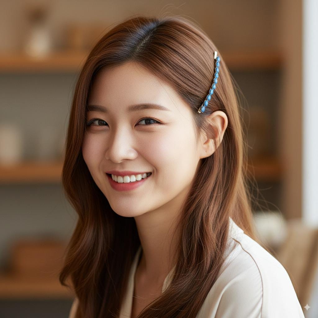 Formica Thin Long Hair Pin (3.2 Inch ) / Diamond Cut Formica Stone Decorated Bobby Pin / Vintage Hair Accessory for Woman