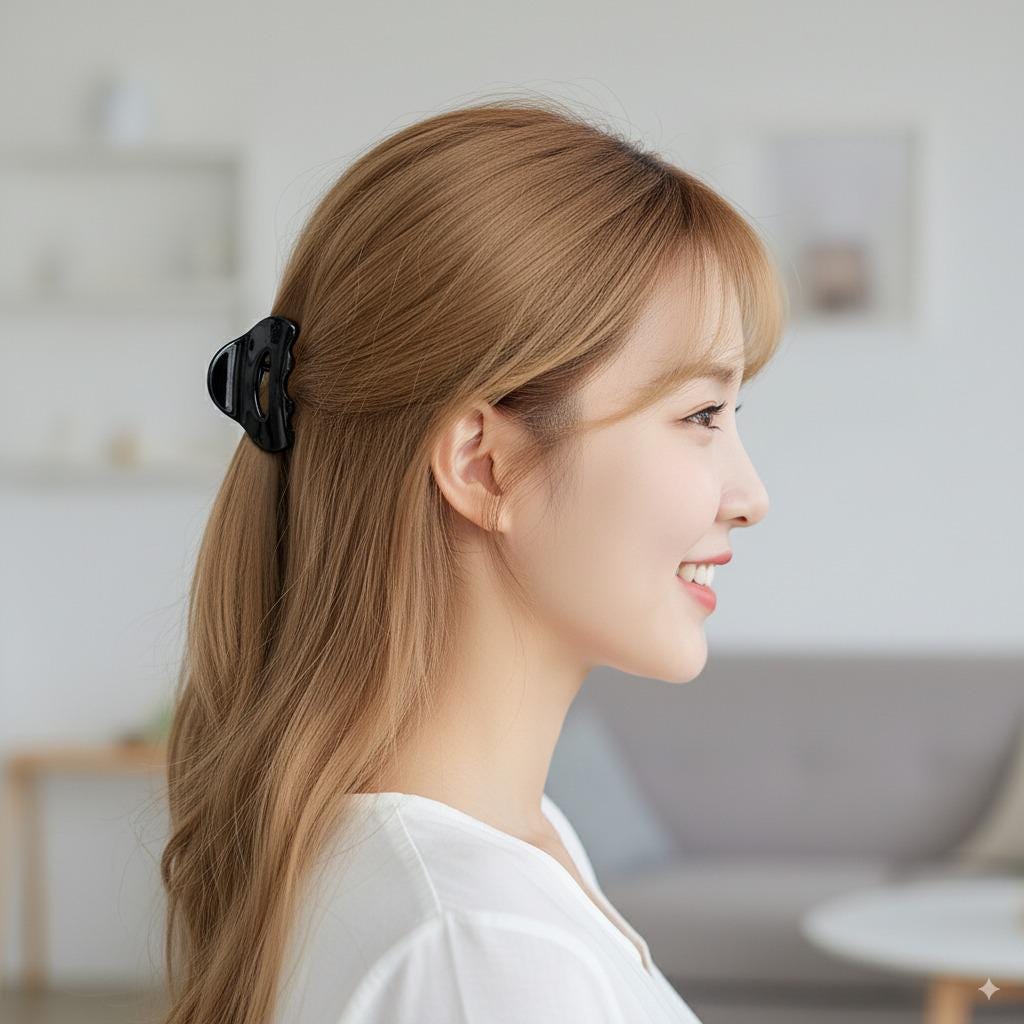 Beanie Hair Clip Claw (2.0 Inch) / Tortoise Shell Small French Hair Pin / Hair Barrette for Woman / Acrylic Hair Claw