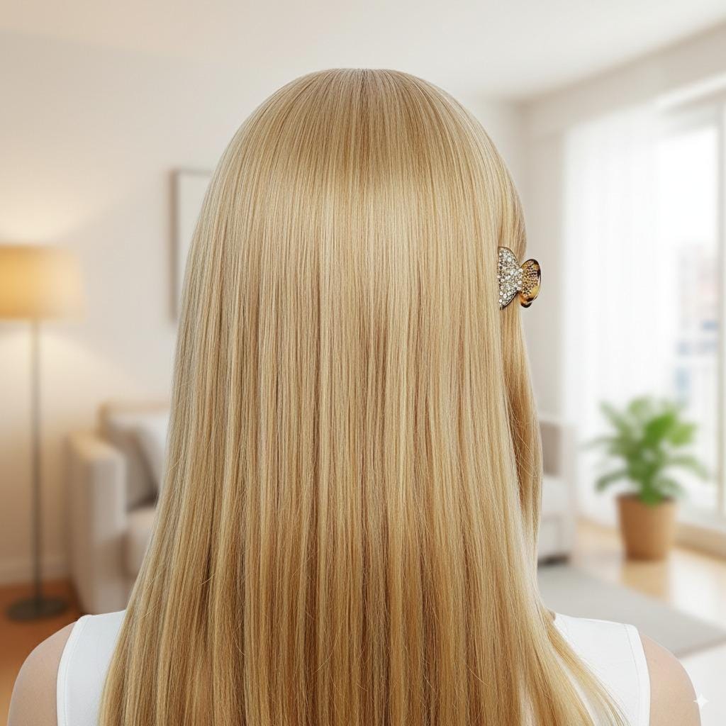 Half Moon Mini Hair Clips with Cubic Stone / Luxurious French Hair Pin / Hair Accessory for Woman / Leopard French Barrette