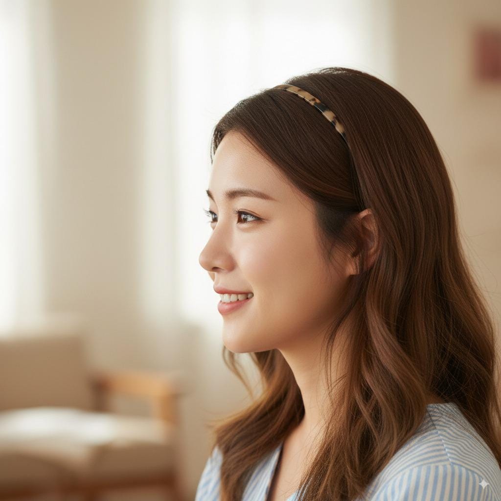 Leopard Extra Thin Headband (0.2 Inch) / Simple Line Tortoise Shell Headband / Hair Accessories for Woman
