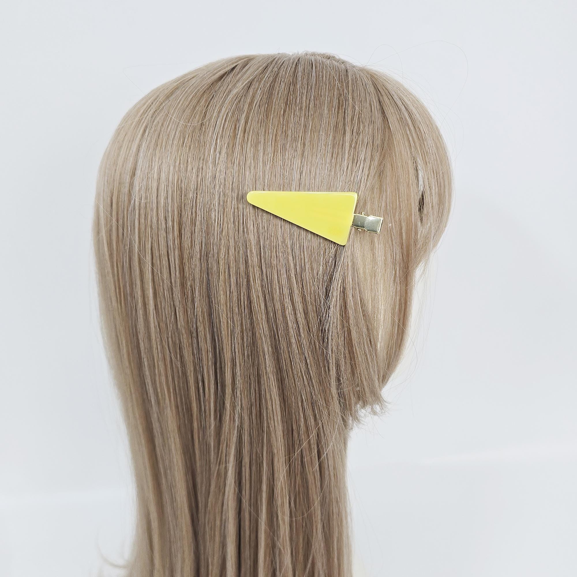 Flat Triangle Makeup Pin Front Hair Styling Set No Mark Pin / Vivid Color French Pin / Alligator Hair Clip for Woman