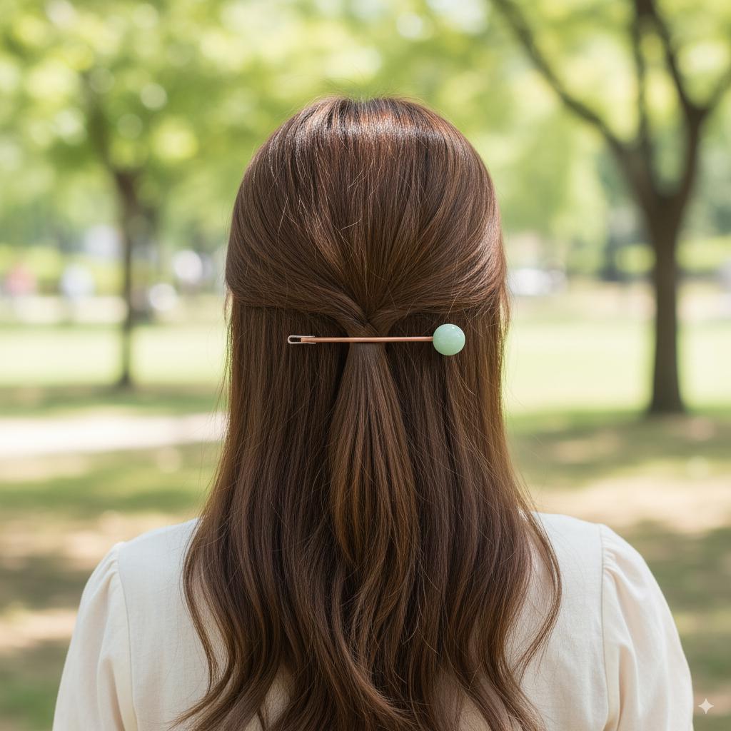 Candy Big Bead Stick Bobby Pin (4.5 Inch) / Tortoise Shell French Hair Pin Clip / Hair Accessory for Woman / Bow Barrette