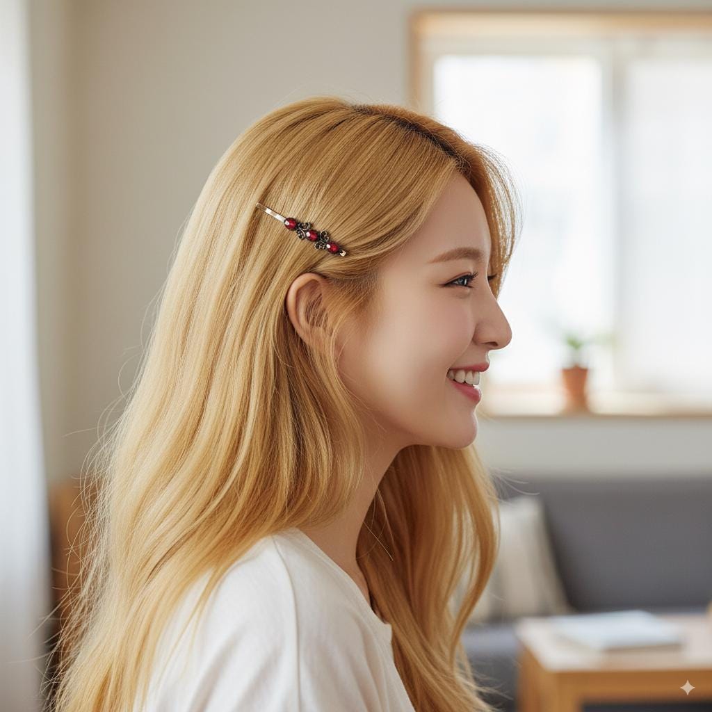 Formica Metal Butterfly Hair Pin (2.4 Inch) / Vintage Antique Hair Bobby Pin / Hair Accessory Pin for Woman