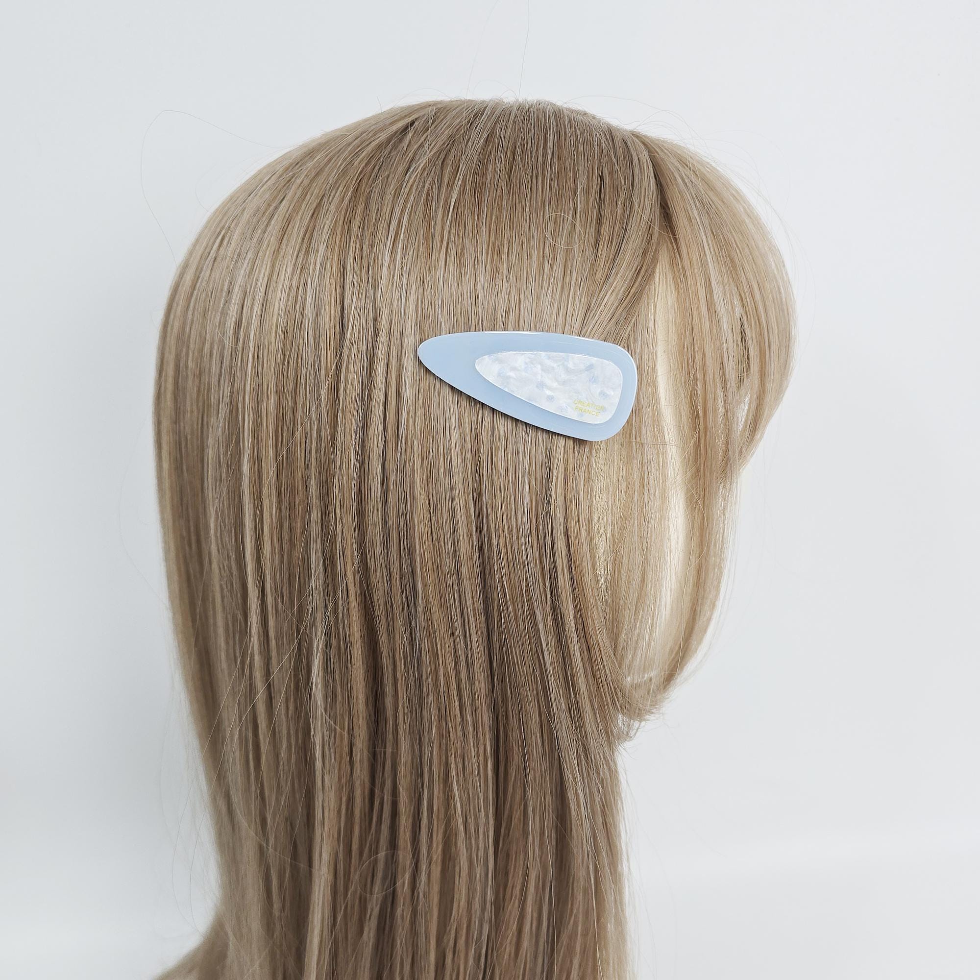 Layered Flat Triangle Clip Side Hair Claw Clip (2.3 Inch) / Vivid Color French Pin / Alligator Hair Clip for Woman
