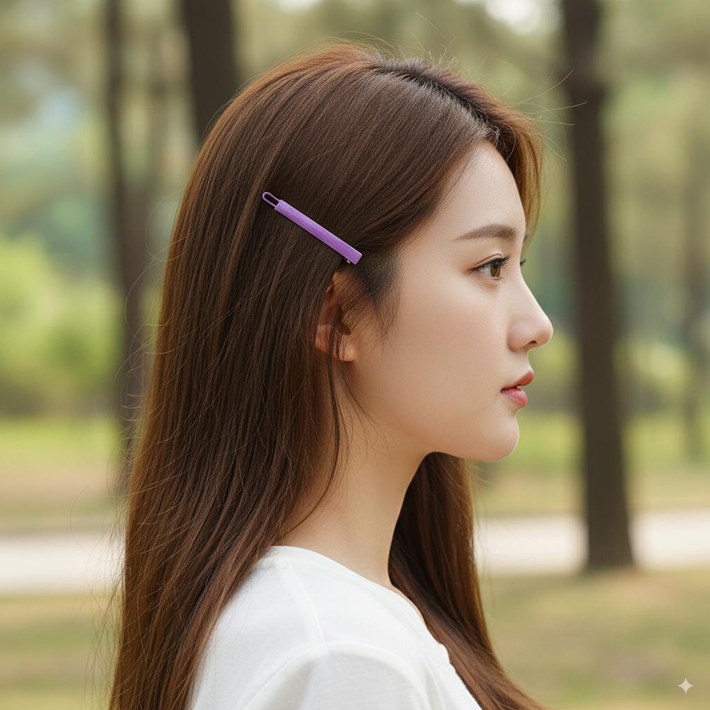 Mini Simple Line Bobby Pin (2.2 Inch) / Elegance Pure Color Hair Clip Pin / Bow Barrette for Woman