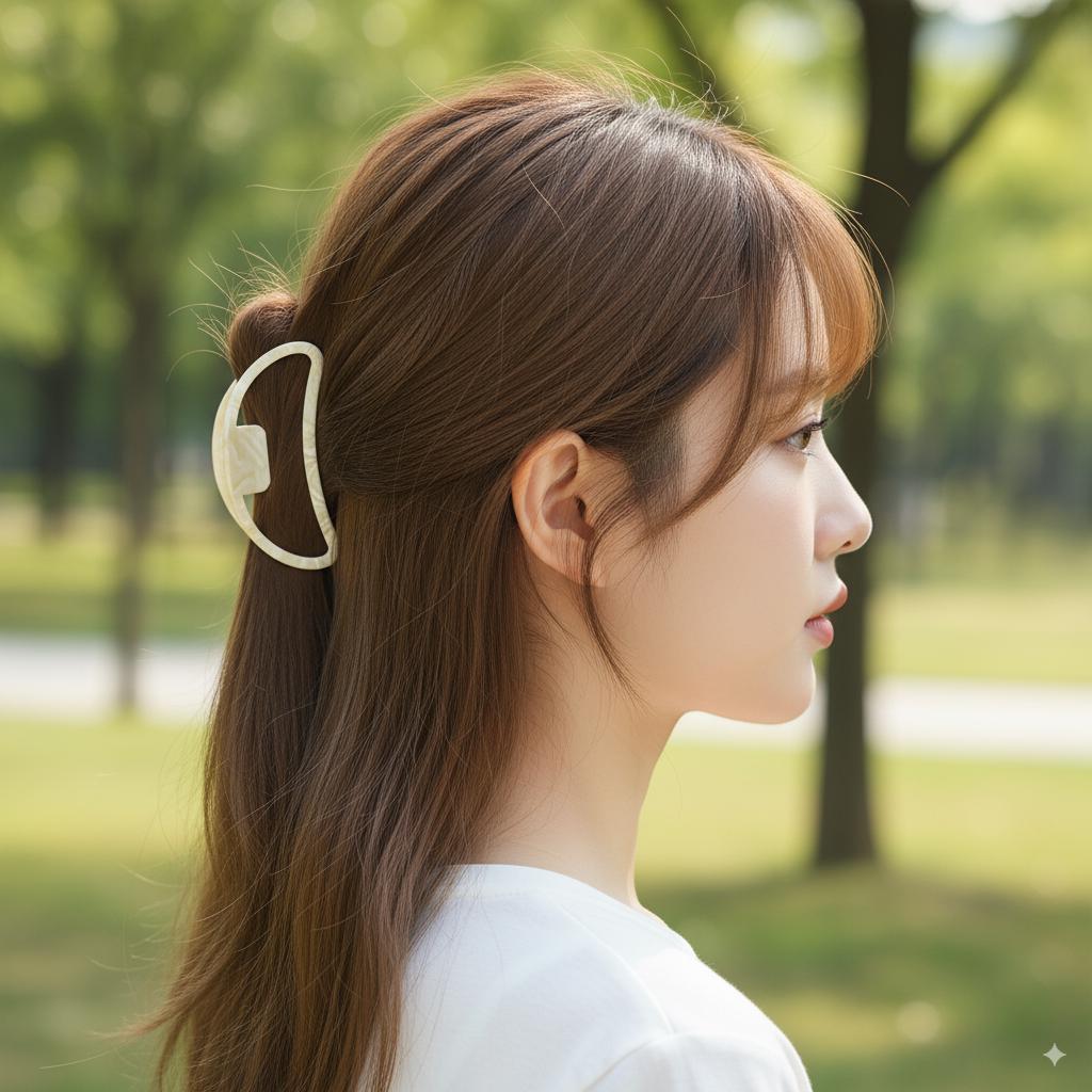 Luxurious Lightweight Alice Updo Hair Claw (3.4 Inch) / Elegance French Hair Pin / Hair Barrette for Woman