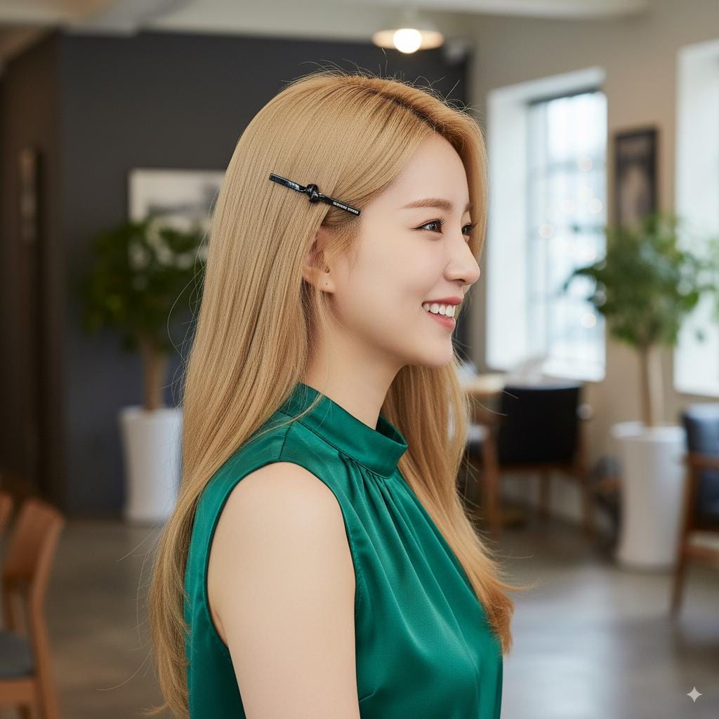 Leopard Pure Mini Slim Straight Knot Hair Clip (2.8 Inch) / Tortoise Shell French Hair Pin / Hair Accessory for Woman / Automatic Hair Clip