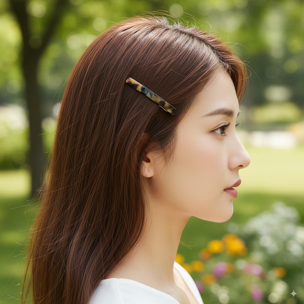 Laurence Curved Line Bobby Pin (2.0 Inch) / Luxurious Small French Hair Pin / Hair Accessory for Woman / Mini Hair Clips