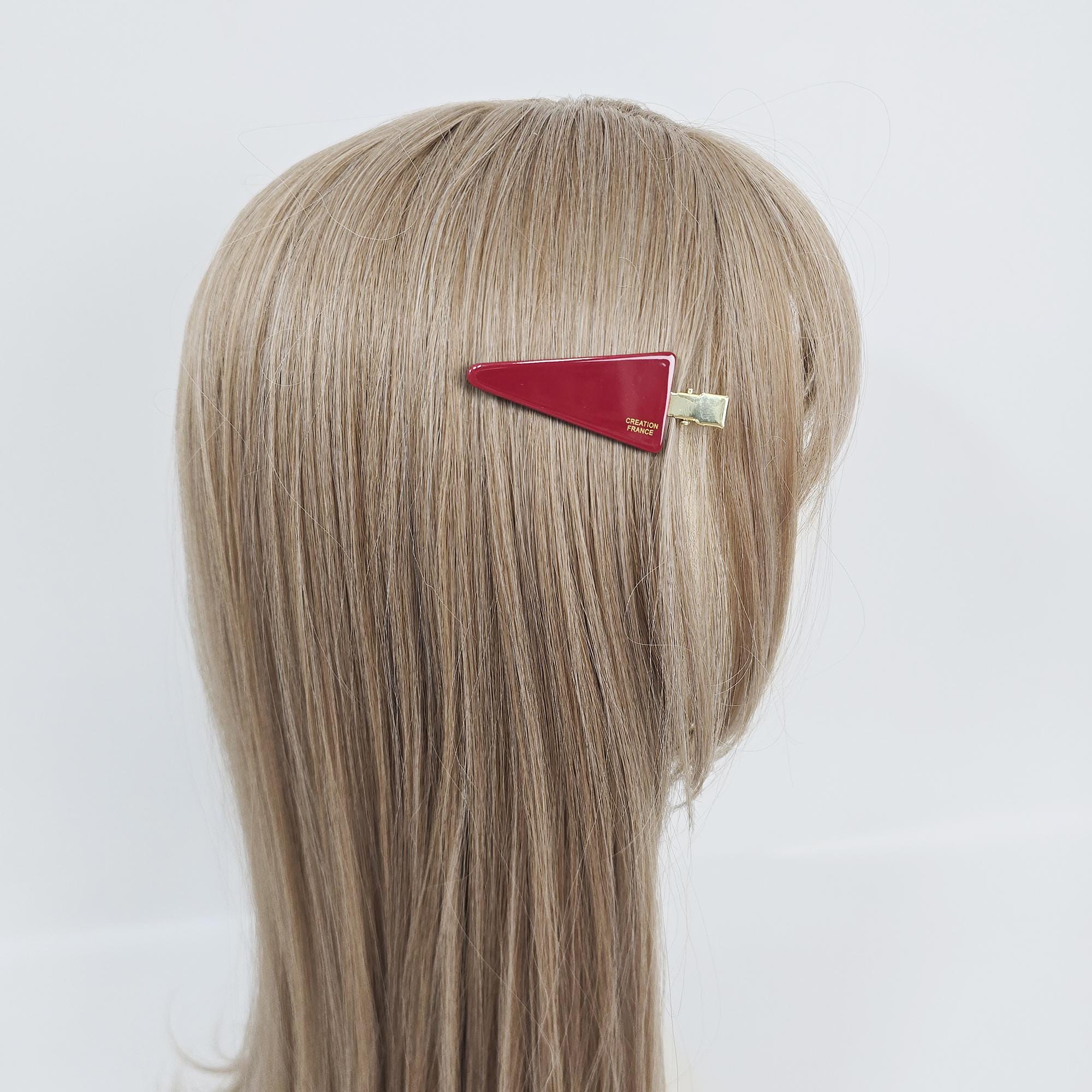 Flat Triangle Makeup Pin Front Hair Styling Set No Mark Pin / Vivid Color French Pin / Alligator Hair Clip for Woman