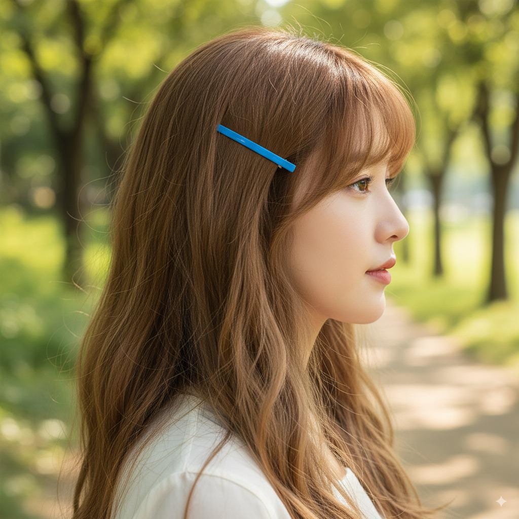 Pure Color Mini Slim Hair Barrette (2.6 Inch) / Tortoise Shell French Hair Pin / Hair Accessory for Woman / Automatic Hair Clip