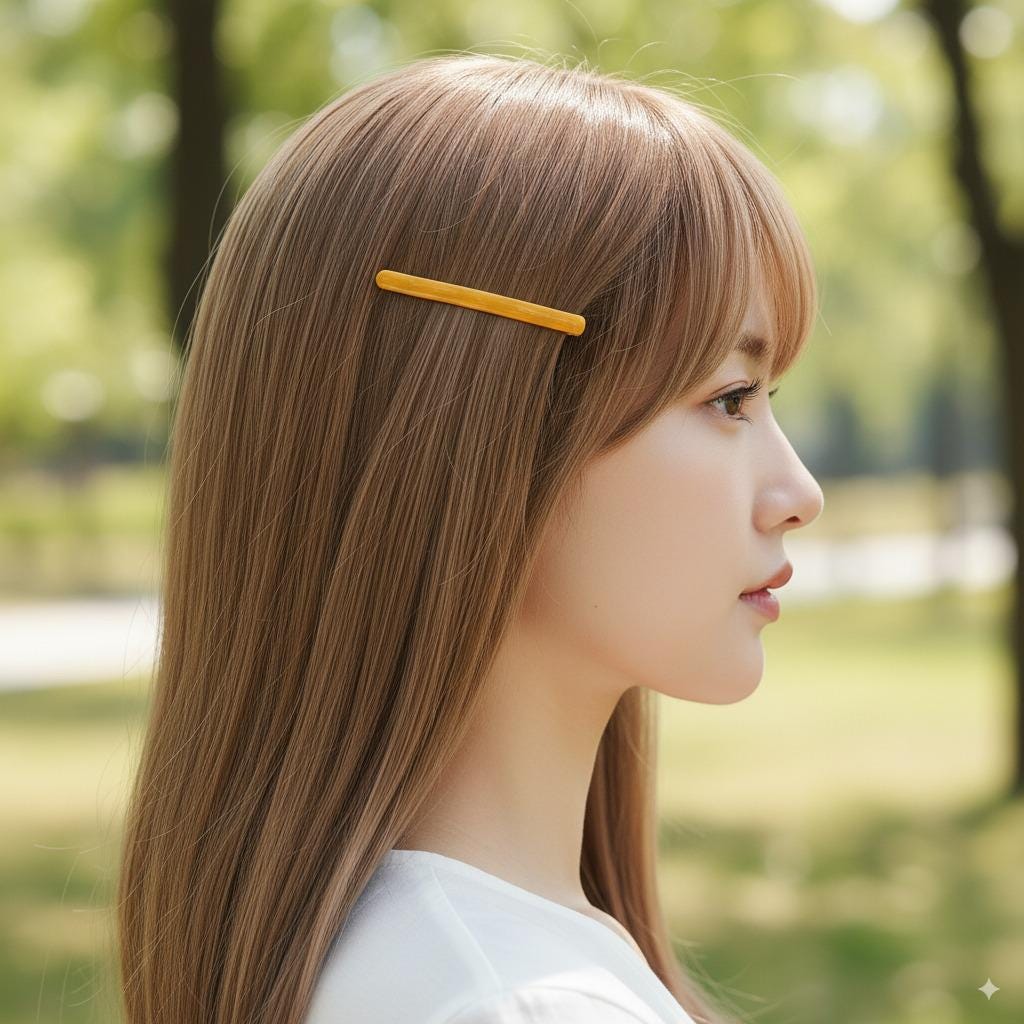 Pure Straight Point Side Hair Bobby Pin (2.4 Inch) / Cute Tortoise Shell French Hair Pin / Hair Accessory for Woman