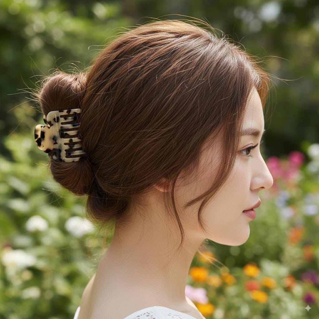 Leopard Hook Zigzag Hair Claw Clip (2.2 Inch) / Elegance French Hair Pin / Hair Barrette for Woman