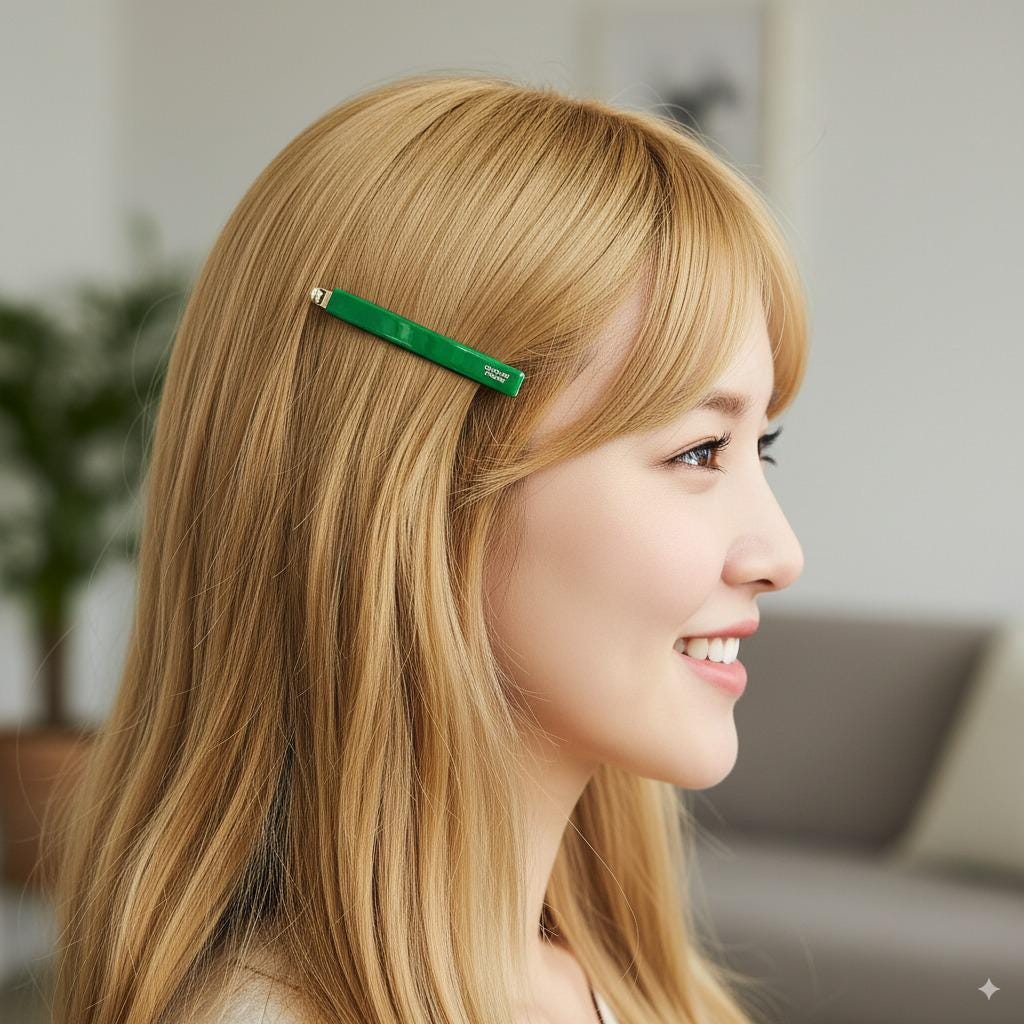 Leopard Pure Color Bobby Pin (2.4 Inch) / Simple Tortoise Shell French Hair Pin / Hair Accessory for Woman / Snap Clip for Girls