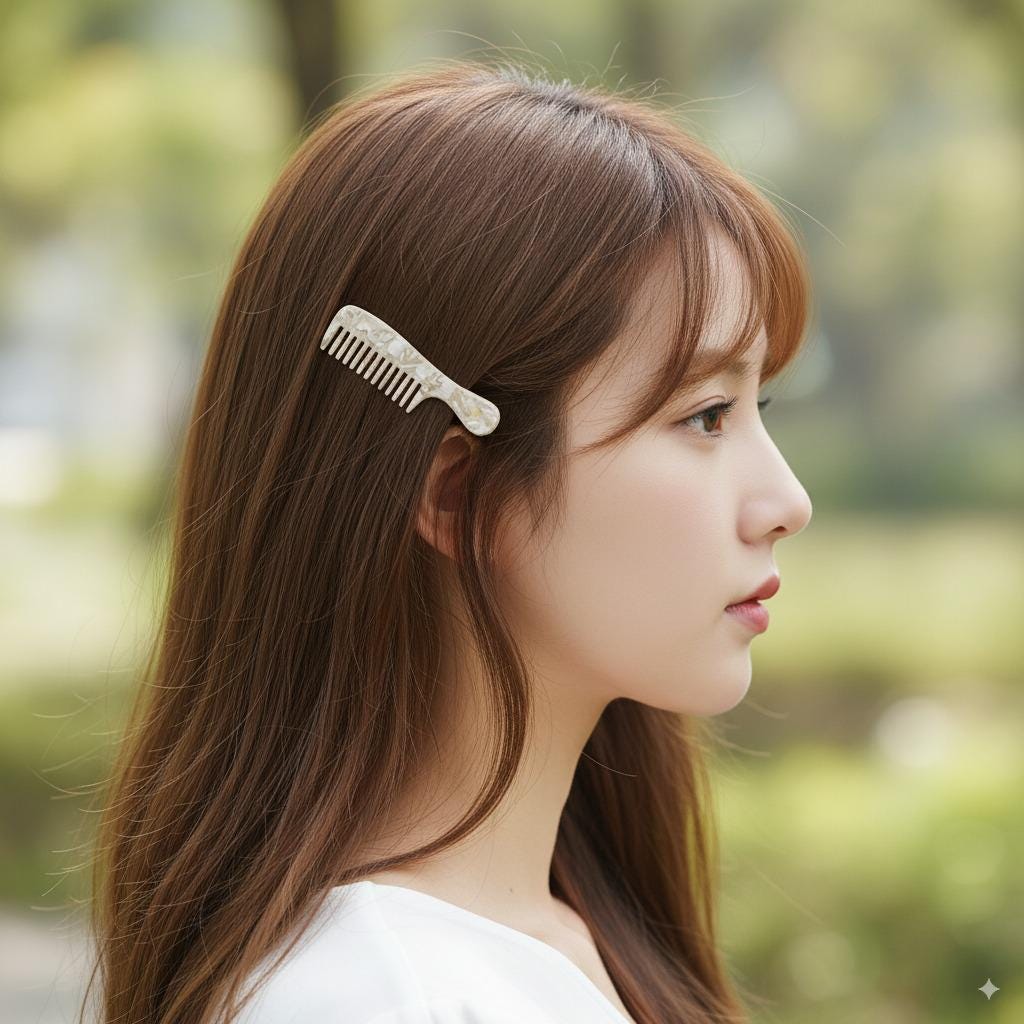 Comb Shape Mini Hair Clips / Tortoise Shell Small French Hair Pin / Hair Barrette for Woman / Hair Accessory for Woman