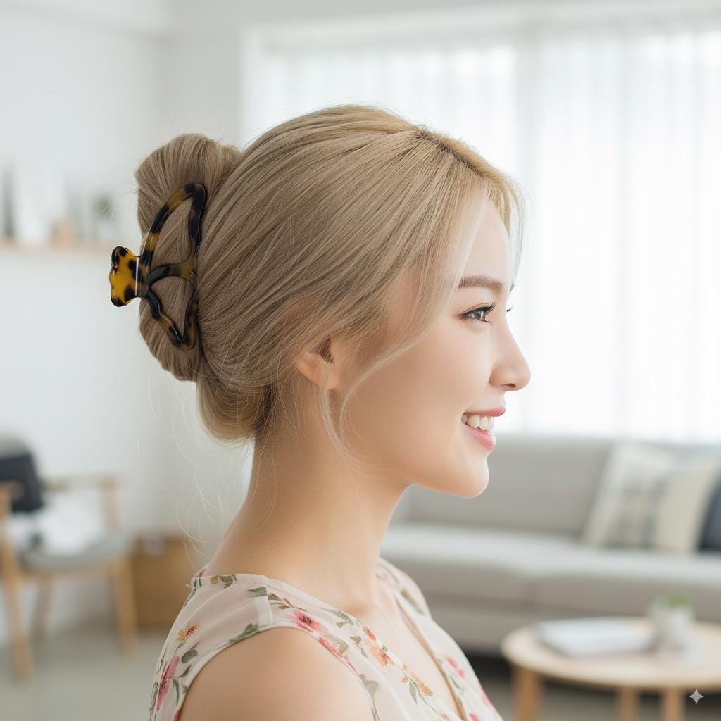 Butterfly Wing Updo Half Up Hair Claw Clip / Elegance French Hair Pin / Hair Barrette for Woman