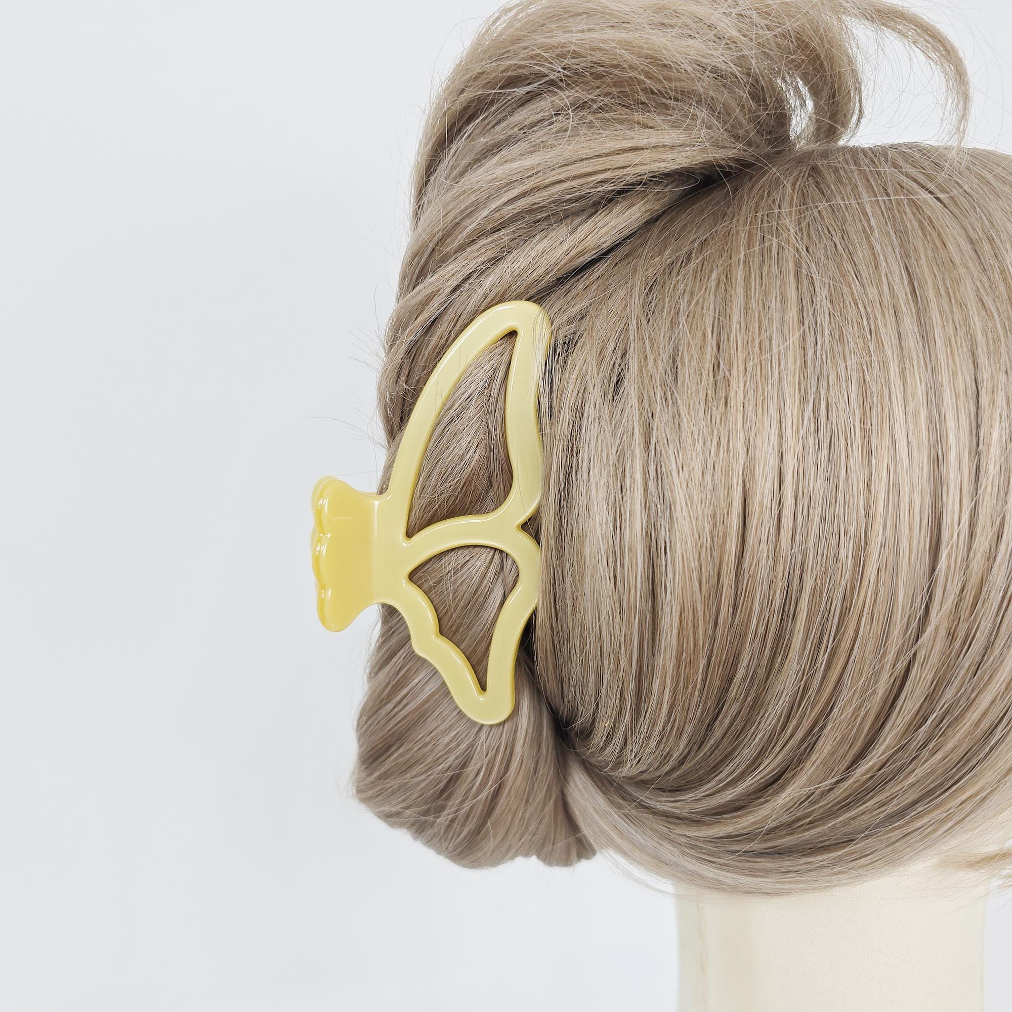 Butterfly Wing Updo Half Up Hair Claw Clip / Elegance French Hair Pin / Hair Barrette for Woman