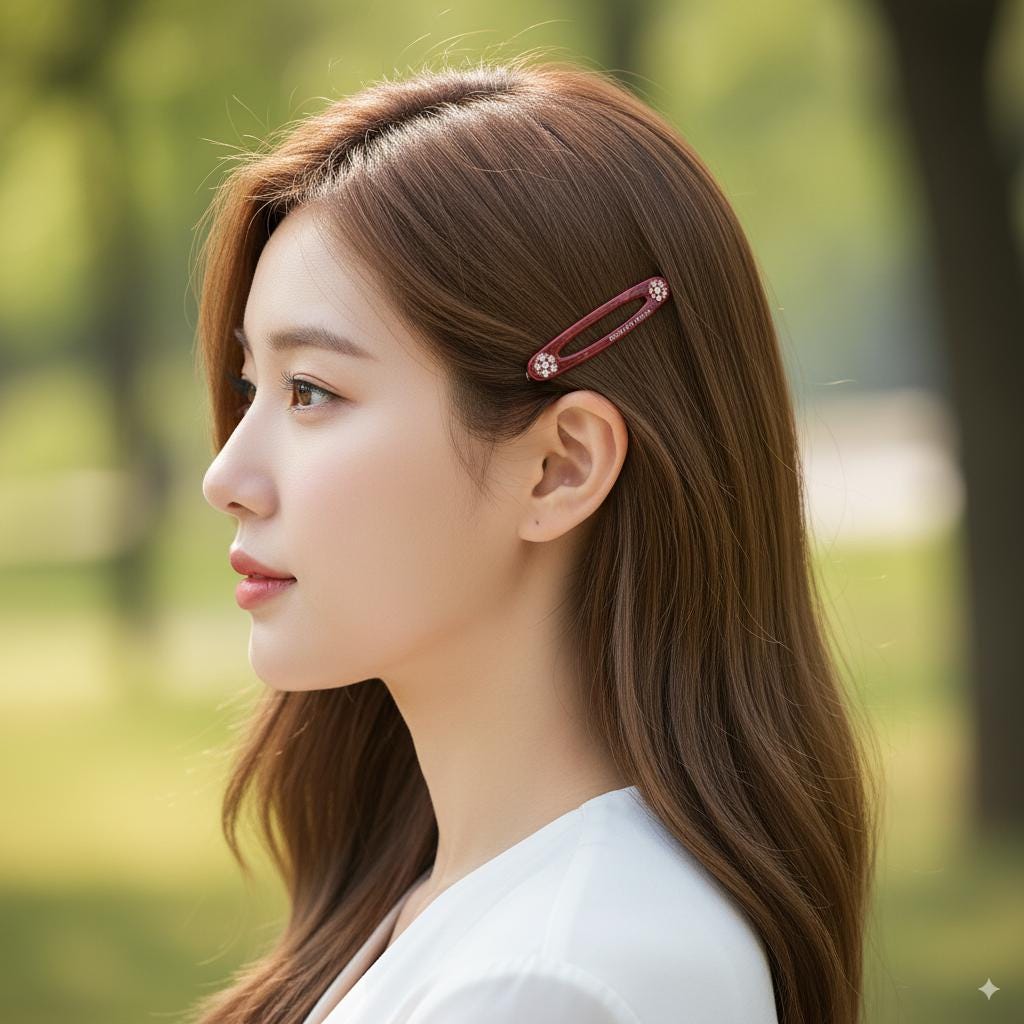 Leopard New Color Cubic Point Round Frame Bobby Pin (2.2 Inch) / Tortoise Shell French Hair Pin Clip / Bow Barrette