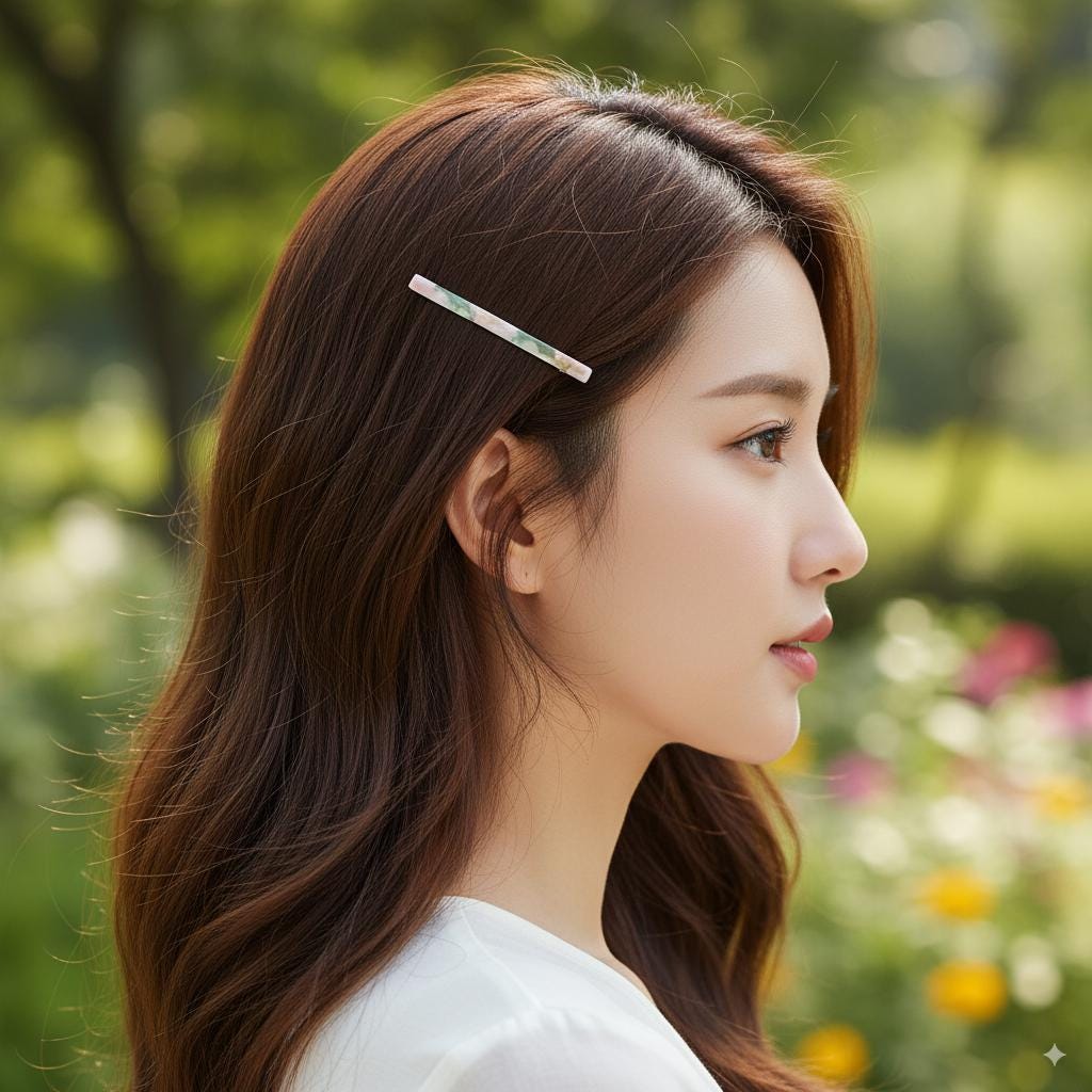 New Color Mini Slim Pepero Hair Clip (2.6 Inch) / Elegance Leopard French Hair Pin / Automatic Hair Clip