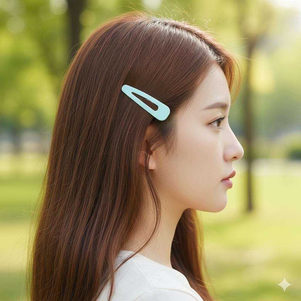 Pure Color Mini Triangle Snap Clip (2.2 Inch) / Tortoise Marble Hairgrip Barrette / French Hair Pin / Tic Tac Hair Clip Pin