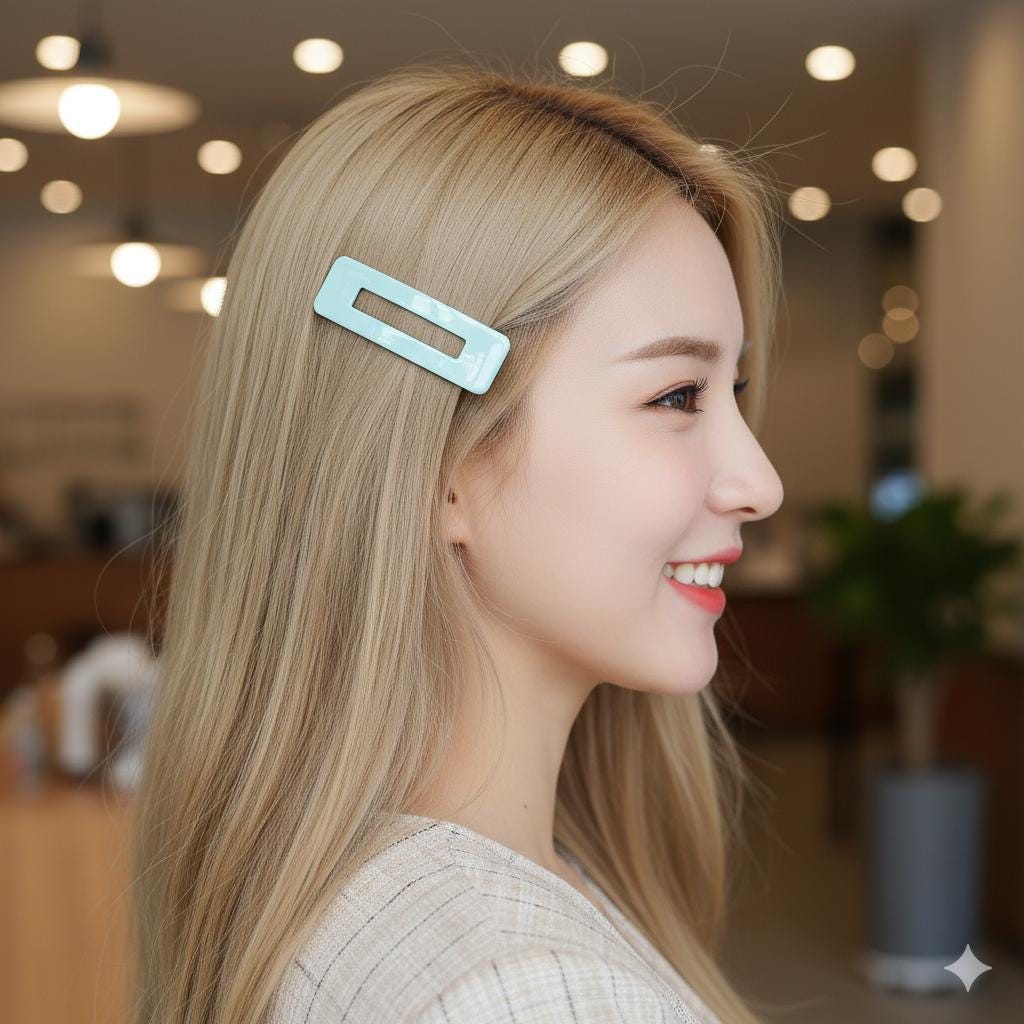 Pure Color Square Snap Clip (2.6 Inch) / Cute French Hairgrip Barrette / French Hair Pin / Tic Tac Hair Clip Pin