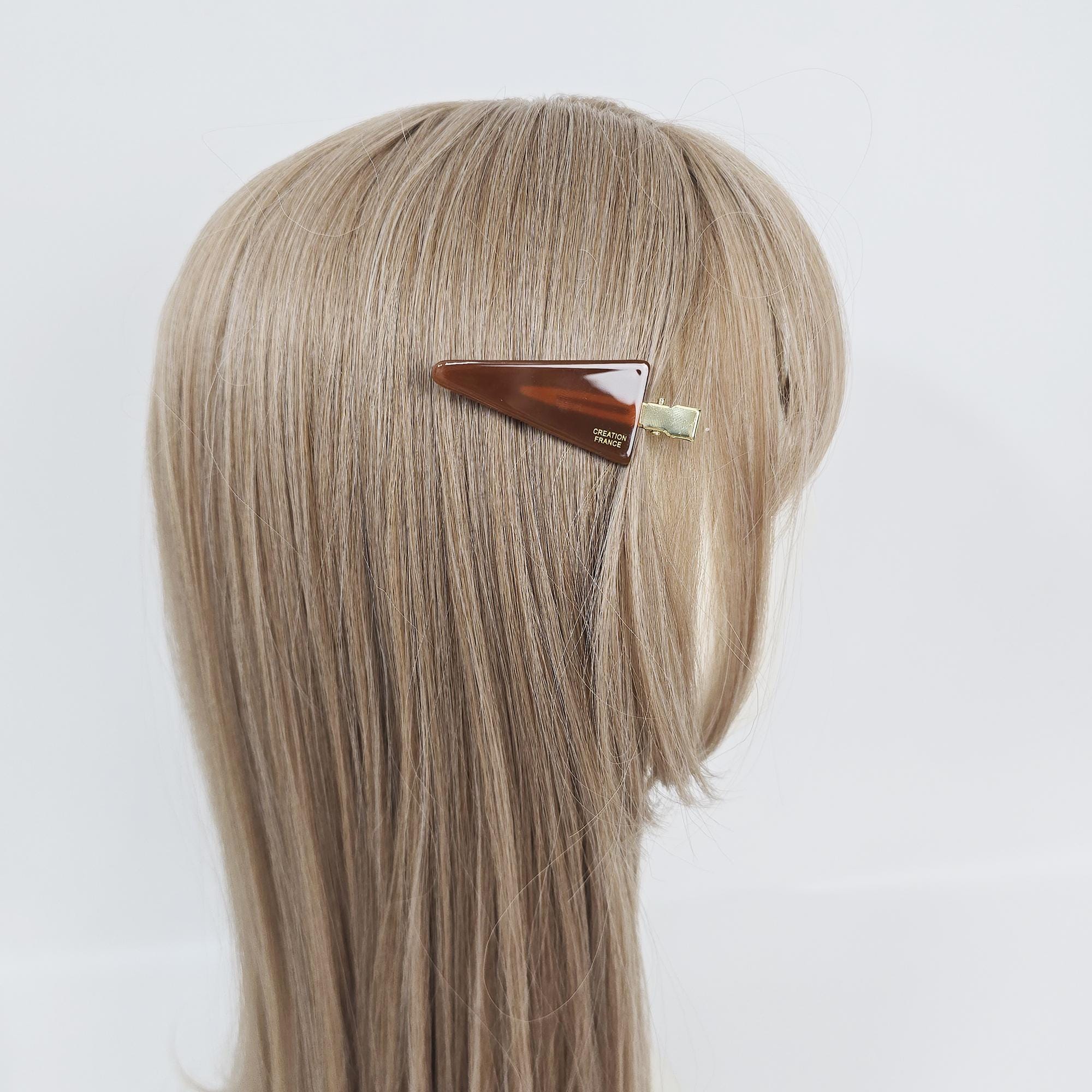 Triangle Flat Makeup Styling Set Bobby Pin / Vivid Color French Pin / Alligator Hair Clip for Woman