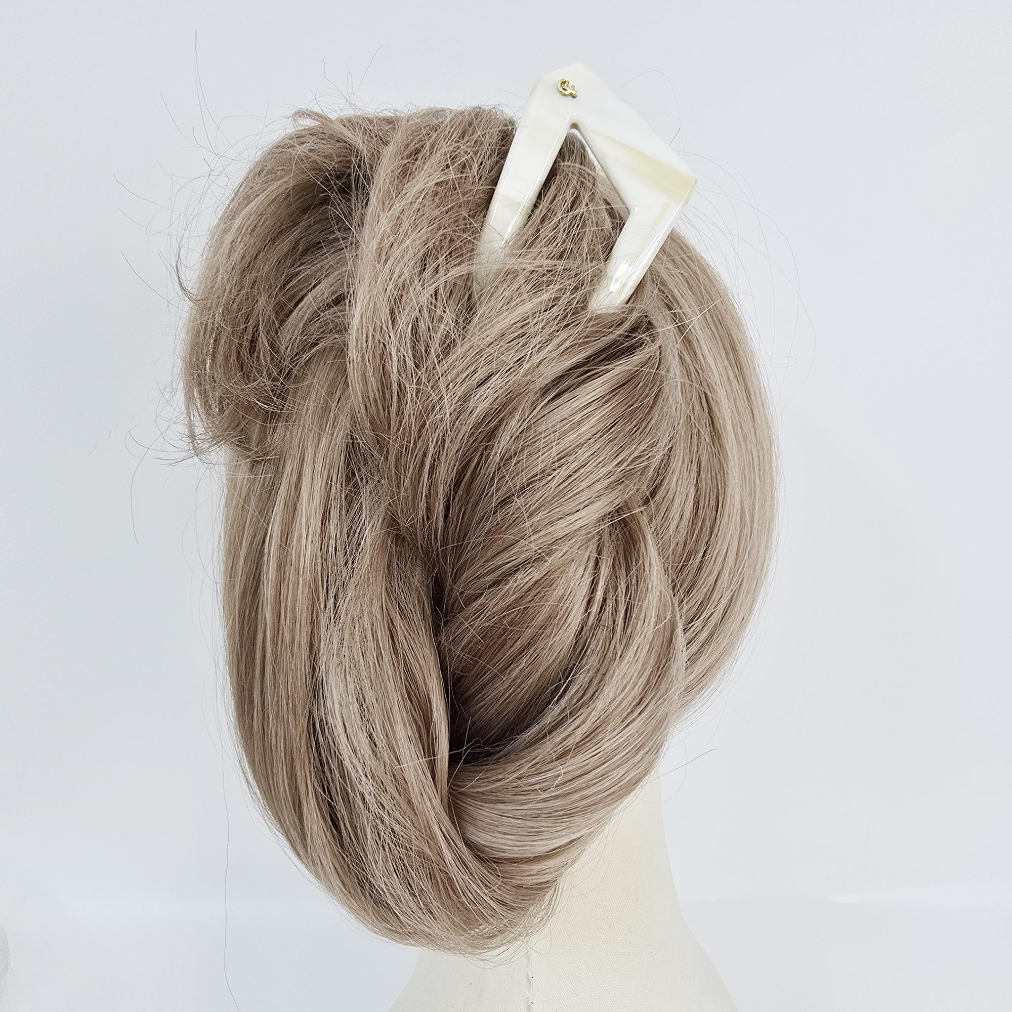 Edge U-Shaped Updo Large Hair Stick / Vintage French Hair Pin / Hair Fork for Thick Hair